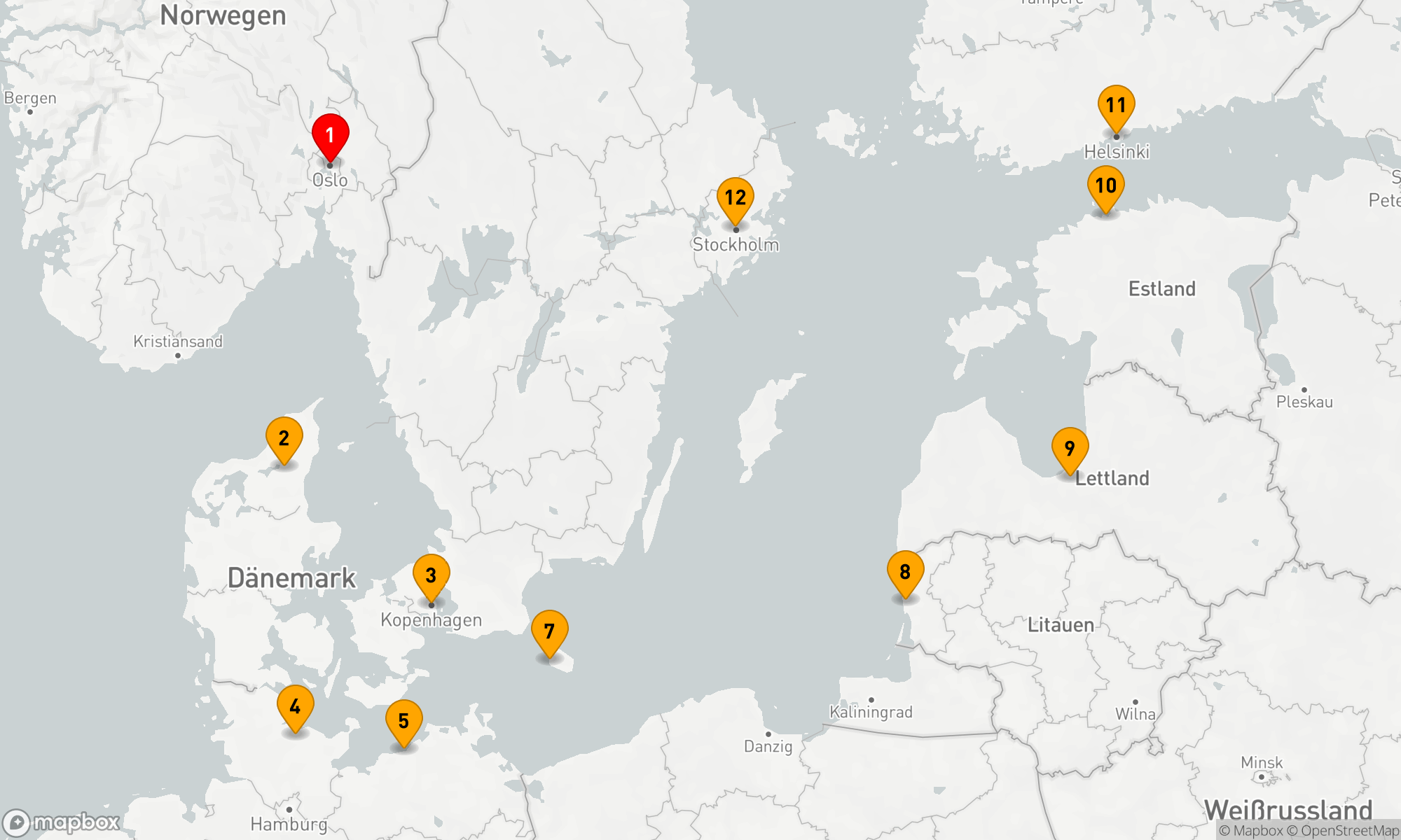 Route 11 Nächte - BALTIC BRILLIANCE