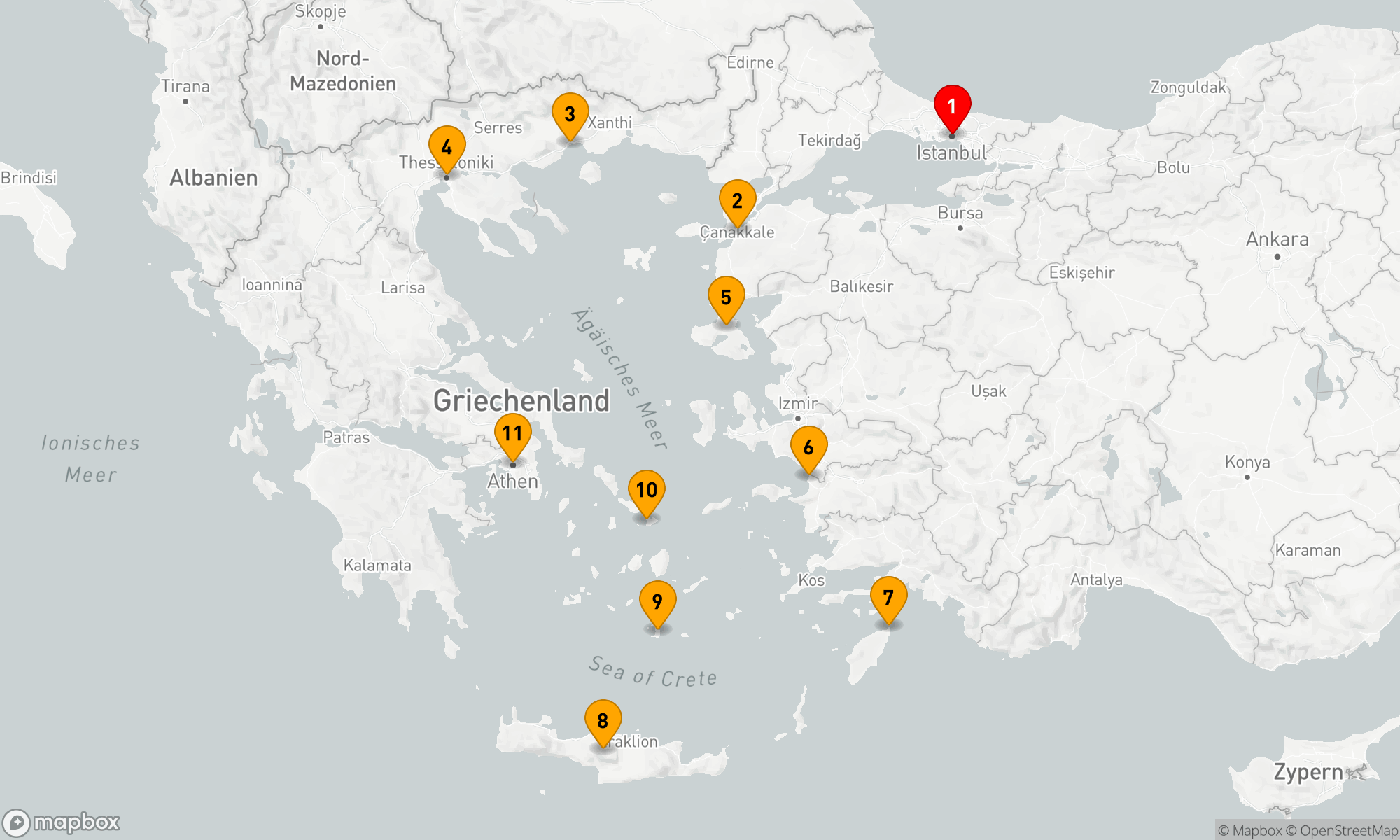 Route 10 Nächte - HELLENIC EXPLORER