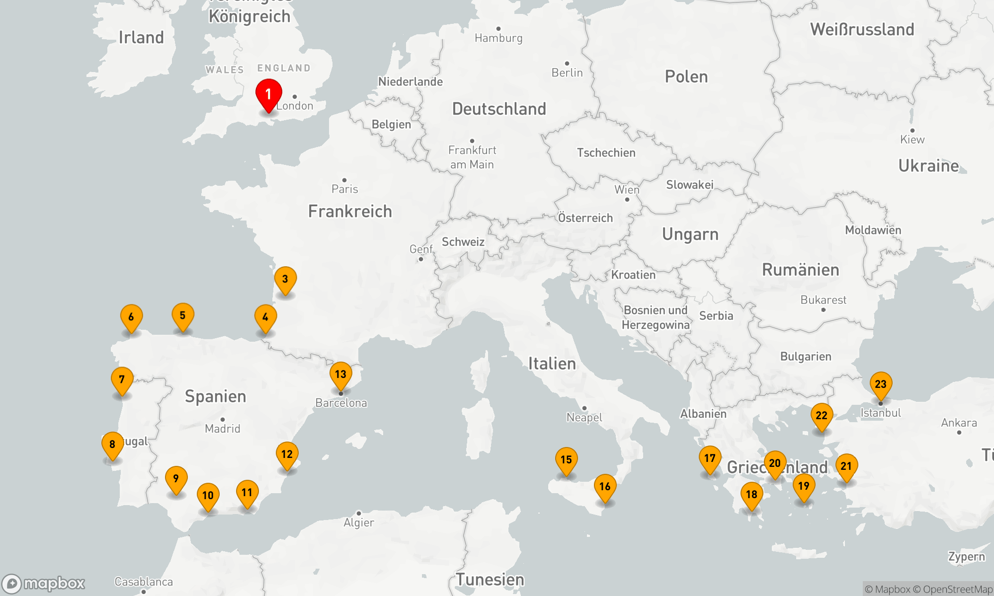 Route 22 Nächte - EUROPEAN EXPLORER