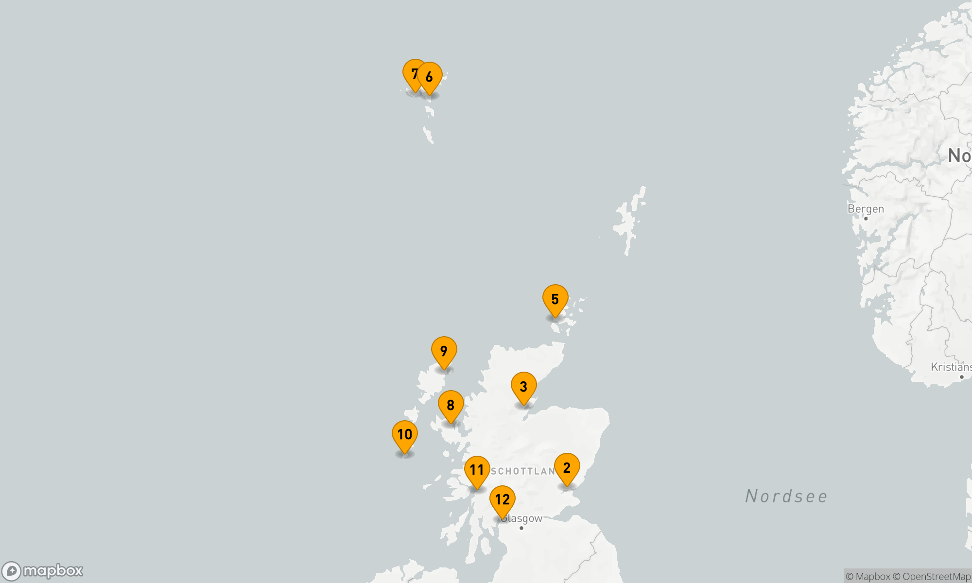Route 11 Nächte - Hochland-Mystik und Inselschätze