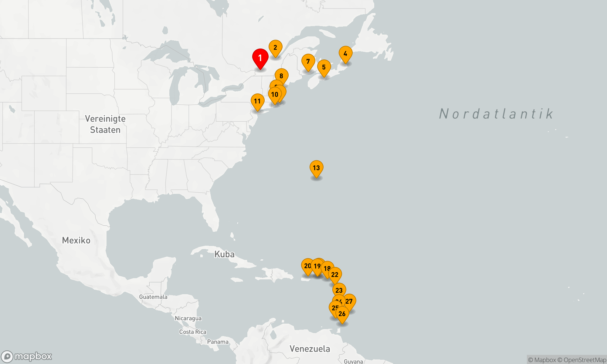 Route 26 Nächte - KANADA & KARIBIK KREUZFAHRT: MONTREAL,  QUEBEC & BARBADOS