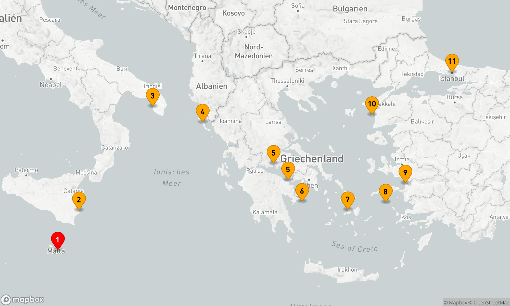 Route 10 Nächte - Faszinierende Inselwelt der Ägäis
