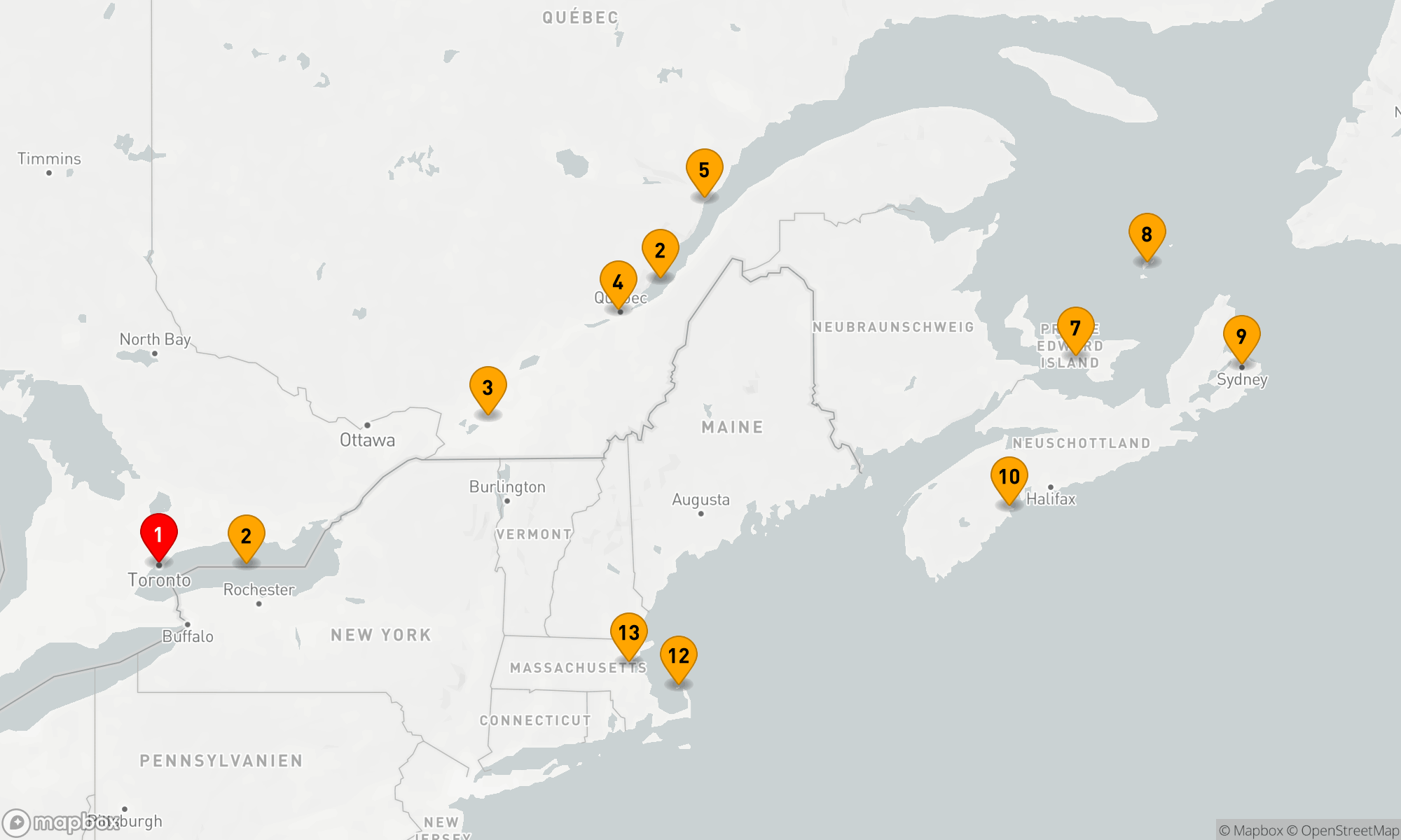 Route 12 Nächte - Reise entlang des Sankt-Lorenz-Stroms: Von Québec zu den Seeprovinzen – mit Smithsonian Journeys