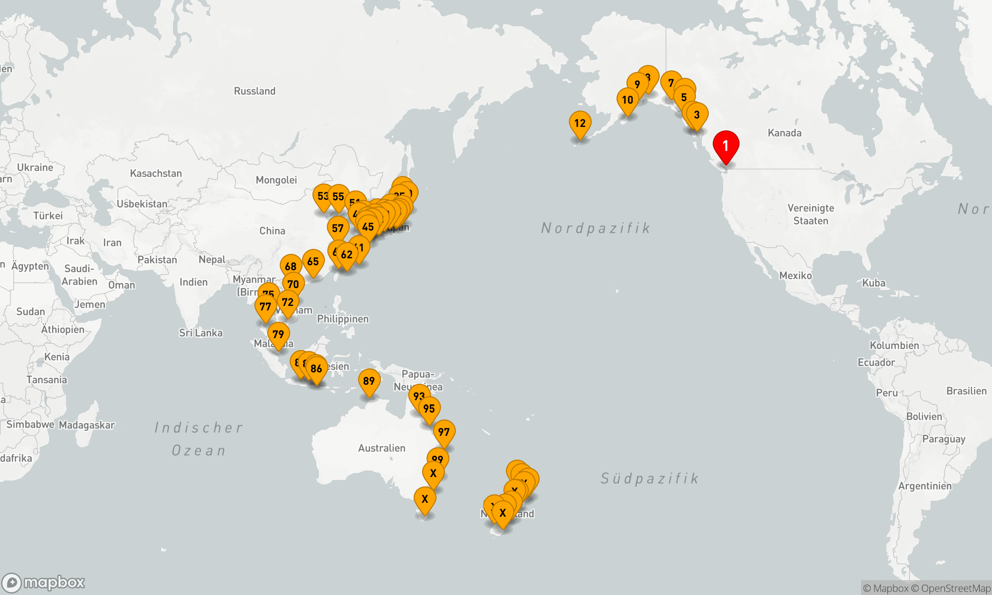 Route 114 Nächte - GROSSE REISE VON KANADA NACH NEUSEELAND