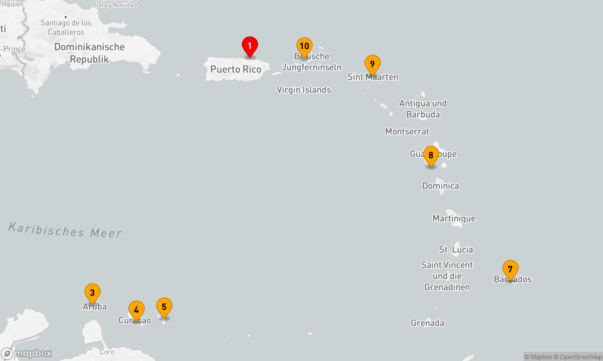 Route 10 Nächte - Karibisches Inselparadies Abenteuer