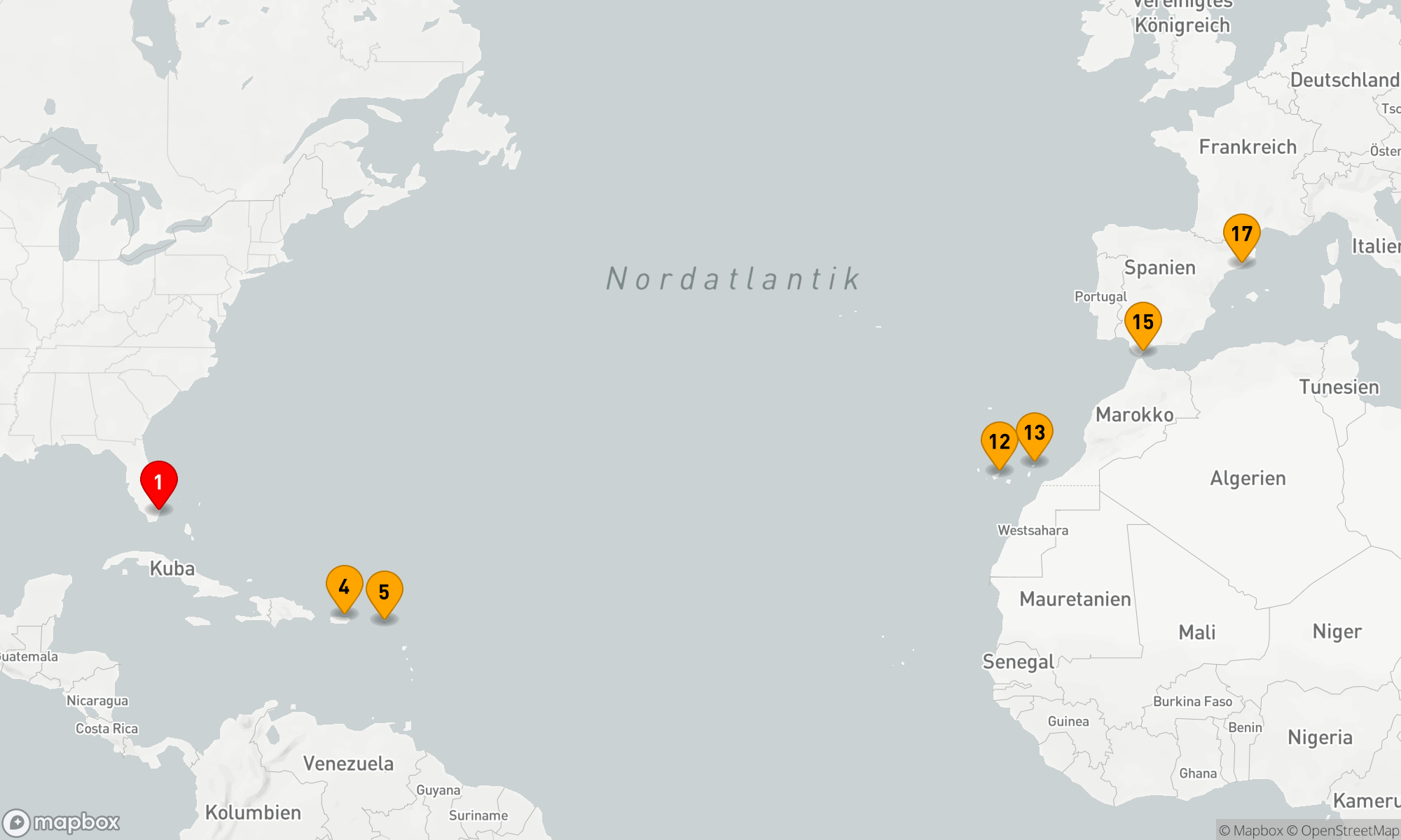 Route 16 Nächte - Atlantische Entdeckerreise von Küste zu Küste