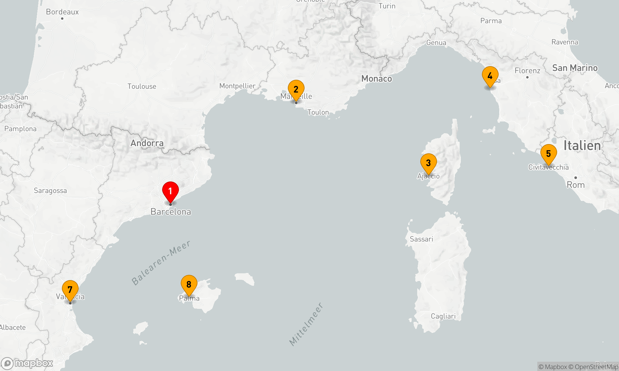 Route 8 Nächte - Mediterranes Entdeckererlebnis