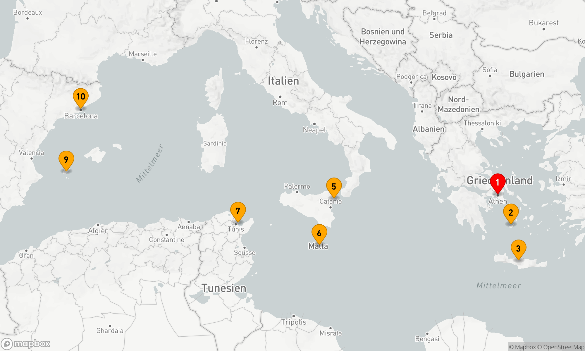 Route 9 Nächte - Mediterranes Entdeckerglück