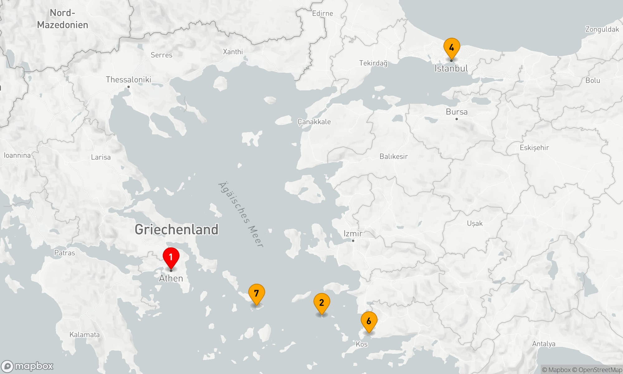 Route 7 Nächte - Odyssee der Ägäis und des Bosporus