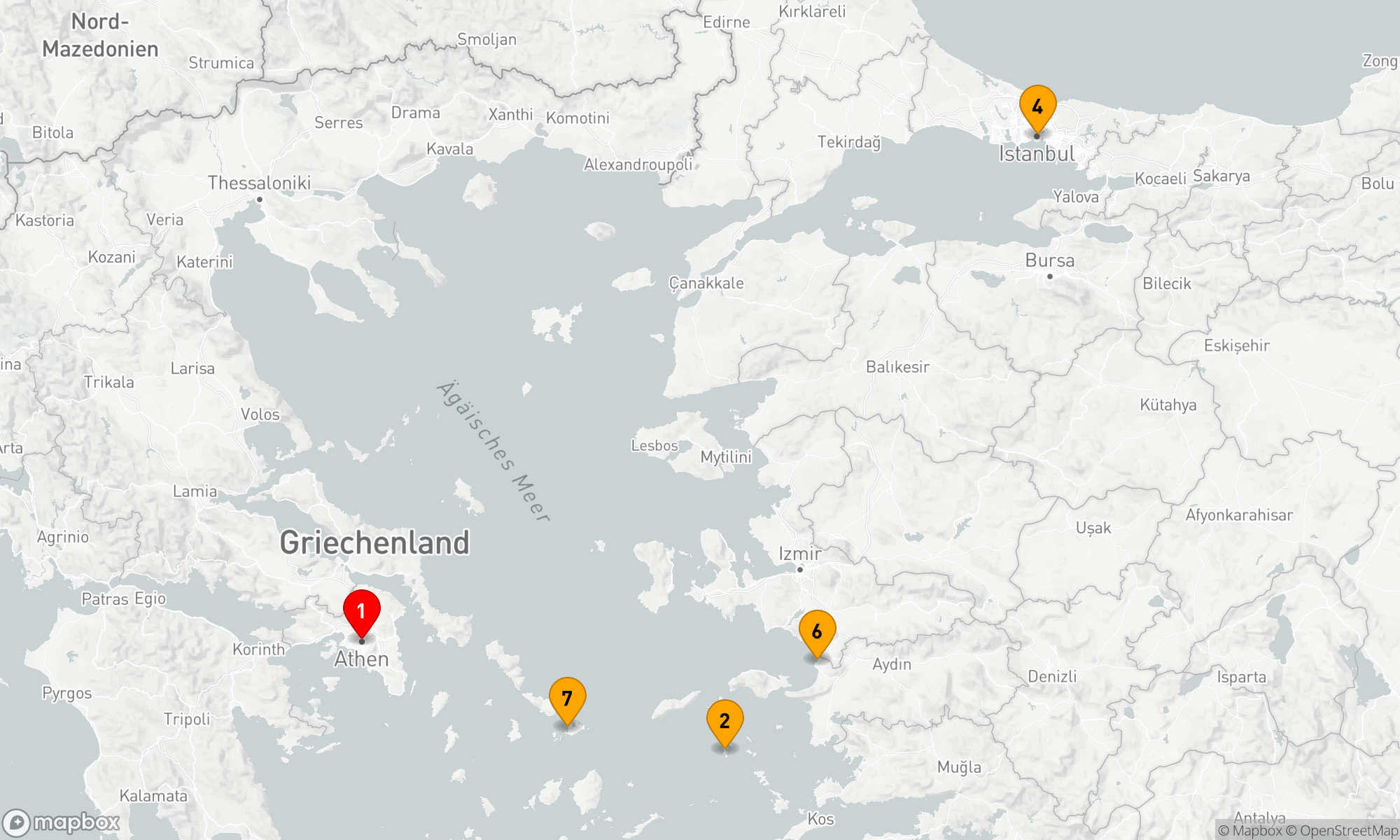 Route 7 Nächte - Hellenische Entdeckung: Von Antike bis Bosporus