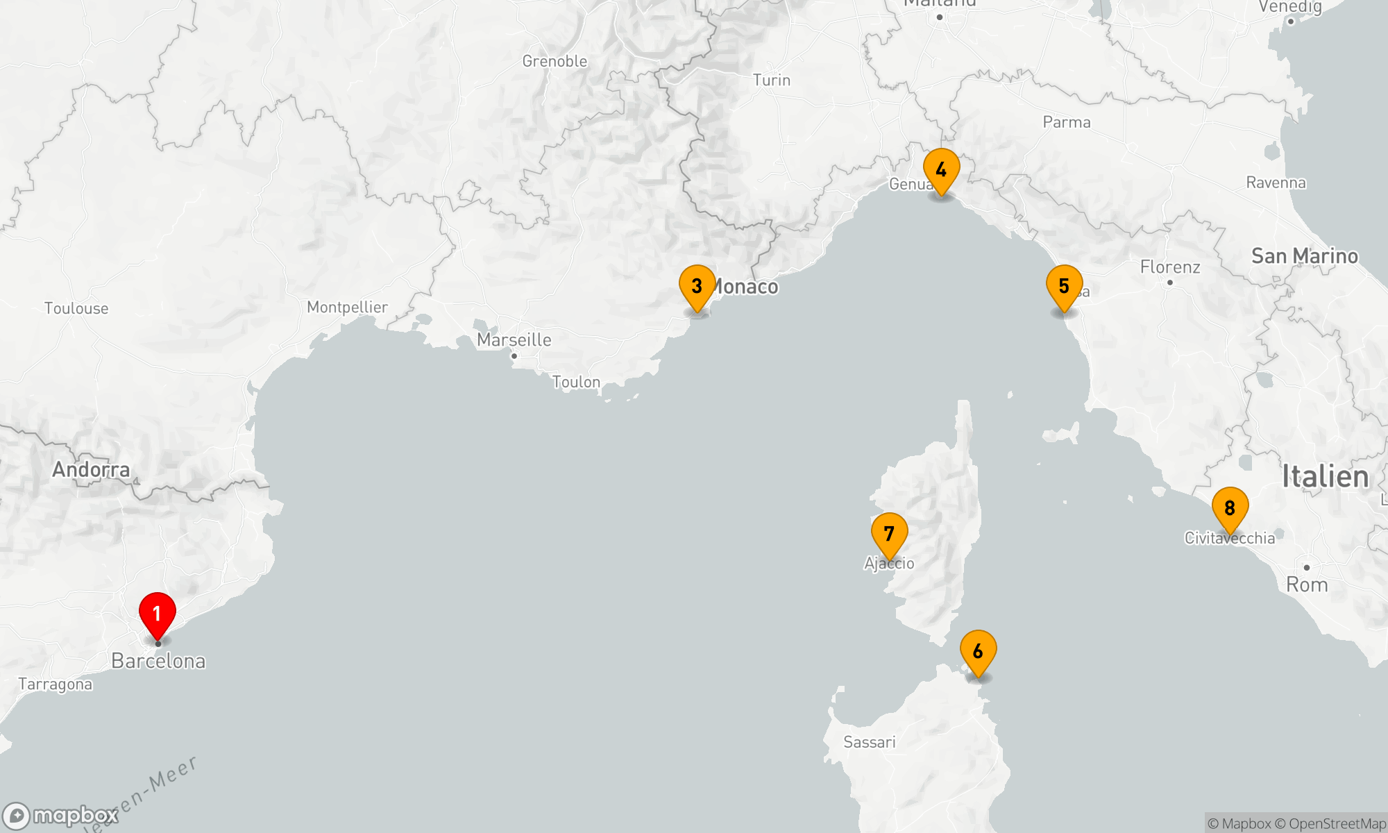 Route 7 Nächte - Mediterrane Entdeckungsreise