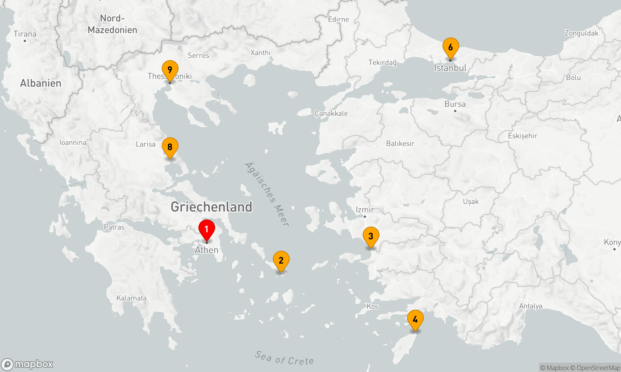 Route 10 Nächte - Ägäische Echos und Byzantinische Begegnungen