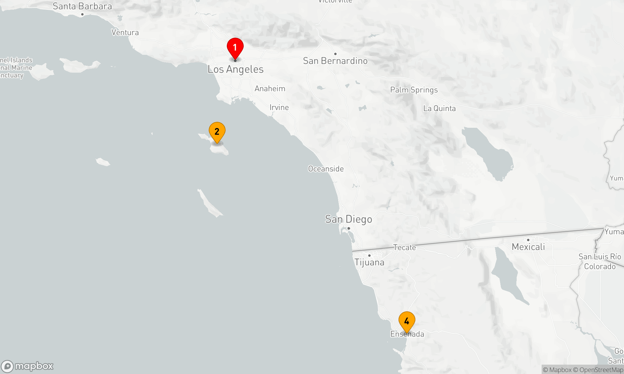 Route 4 Nächte - BAJA MEXIKO