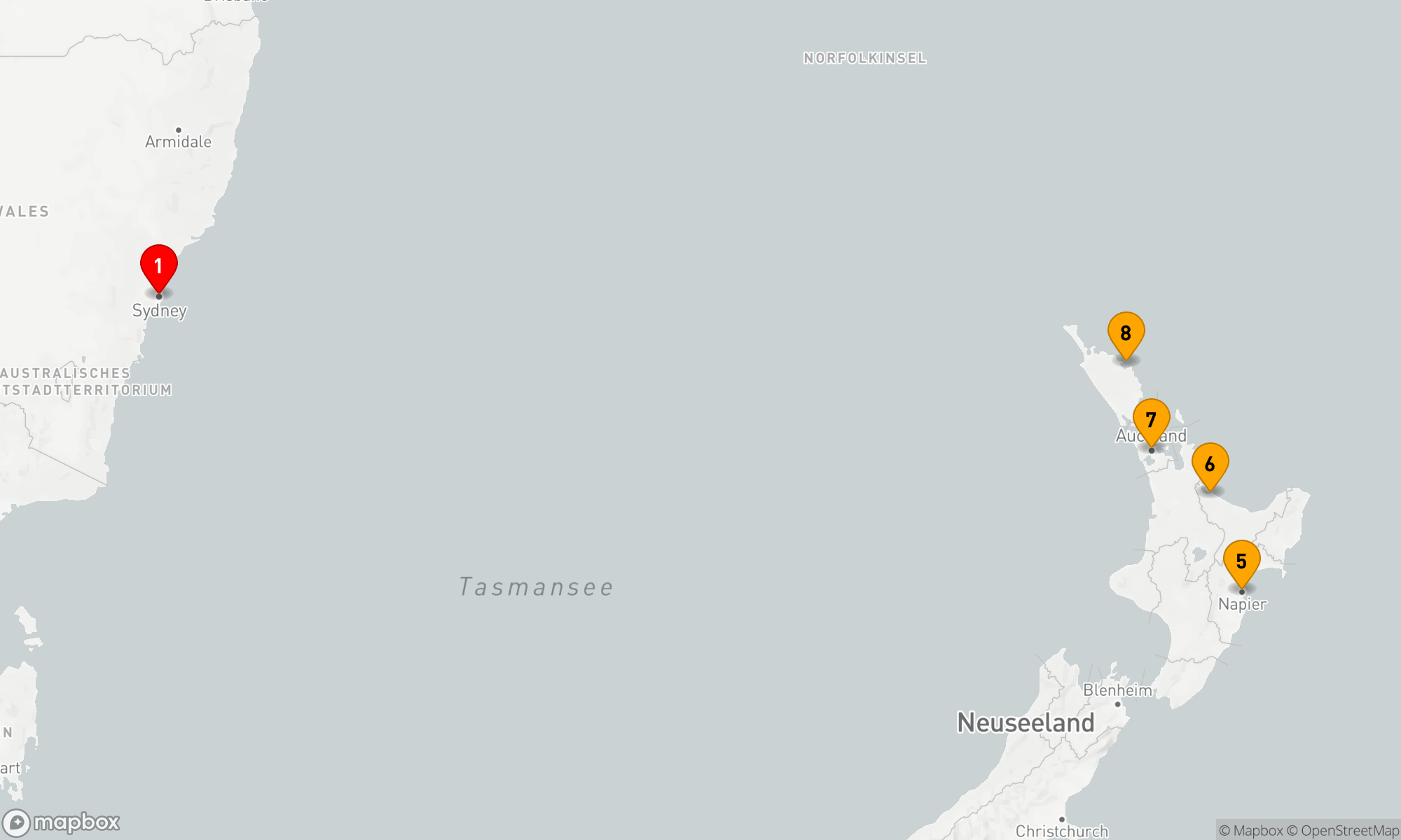 Route 10 Nächte - REISEN - NEUSEELAND