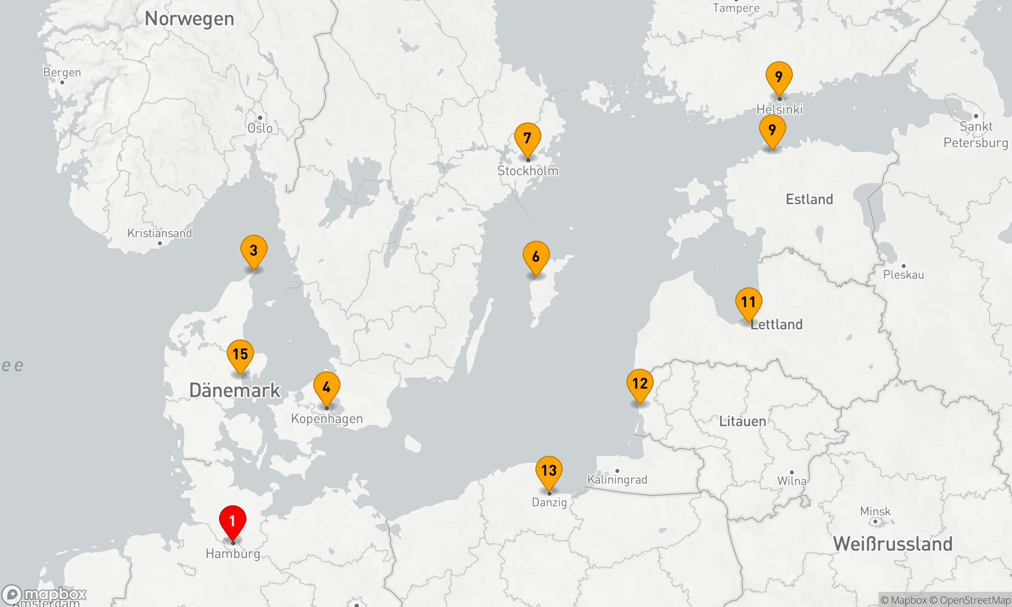 Route 16 Nächte - Baltikum für Genießer