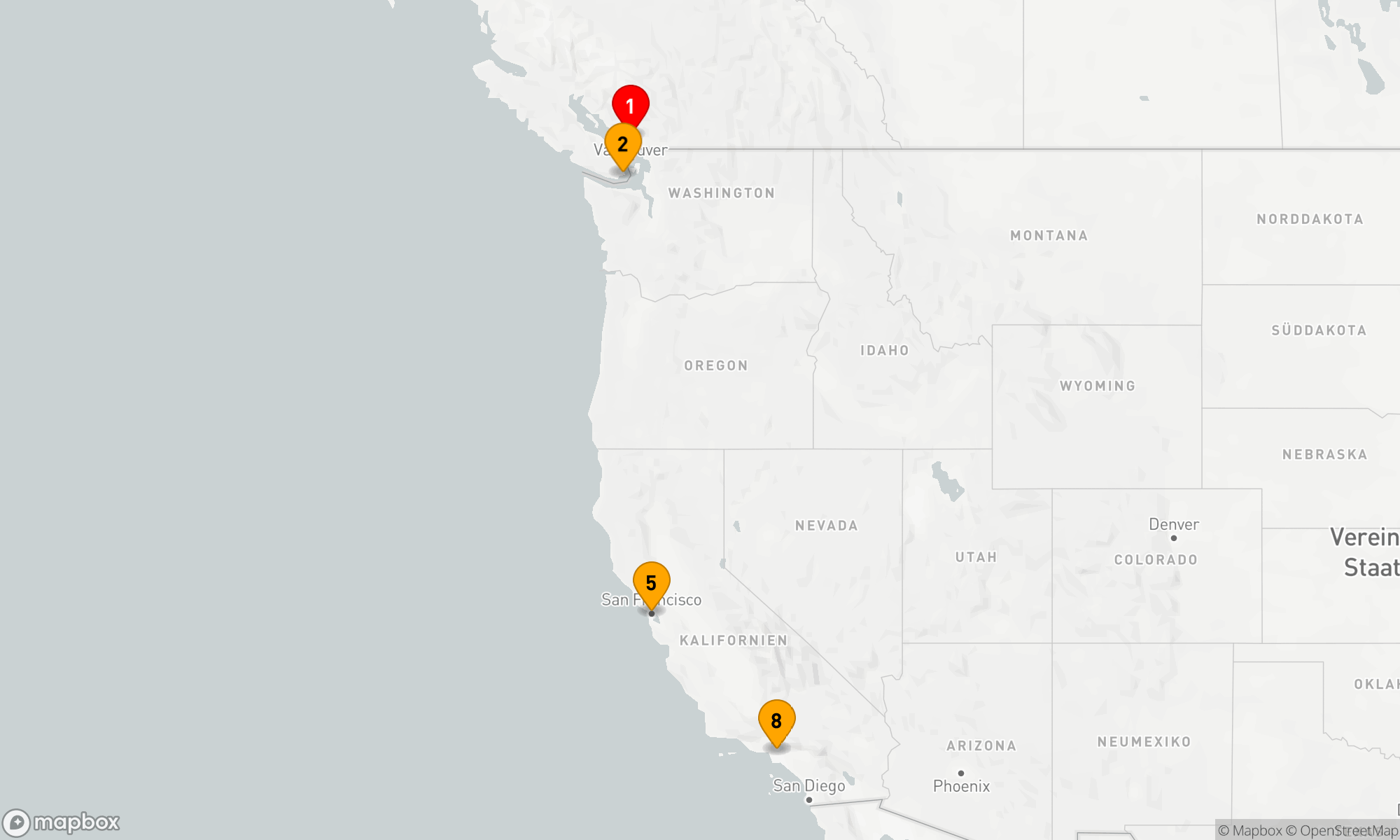 Route 7 Nächte - Pazifisches Weinland Magische Burgzauberer-Kreuzfahrt