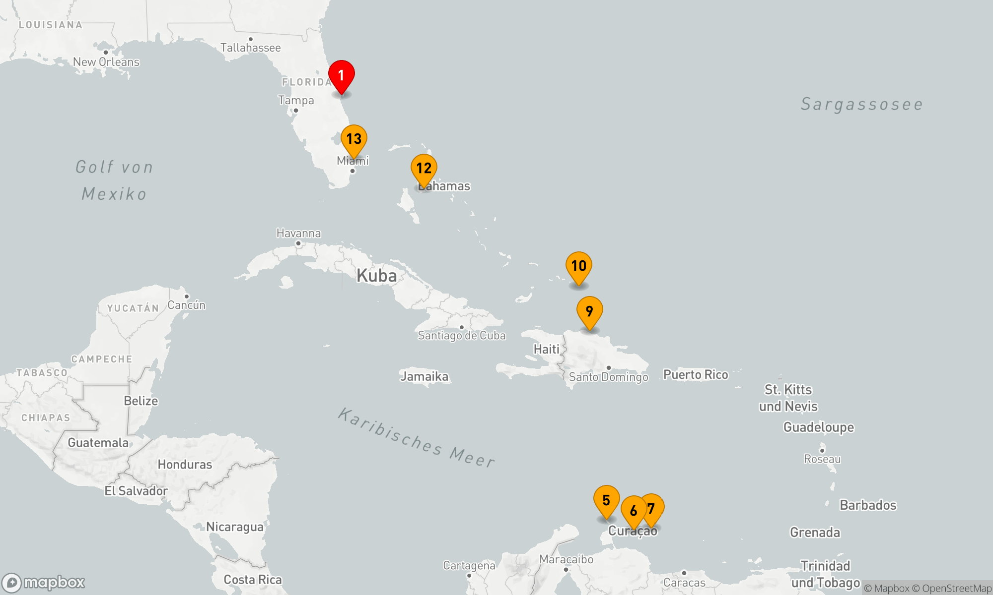 Route 12 Nächte - Südliche Karibik-Insulaner