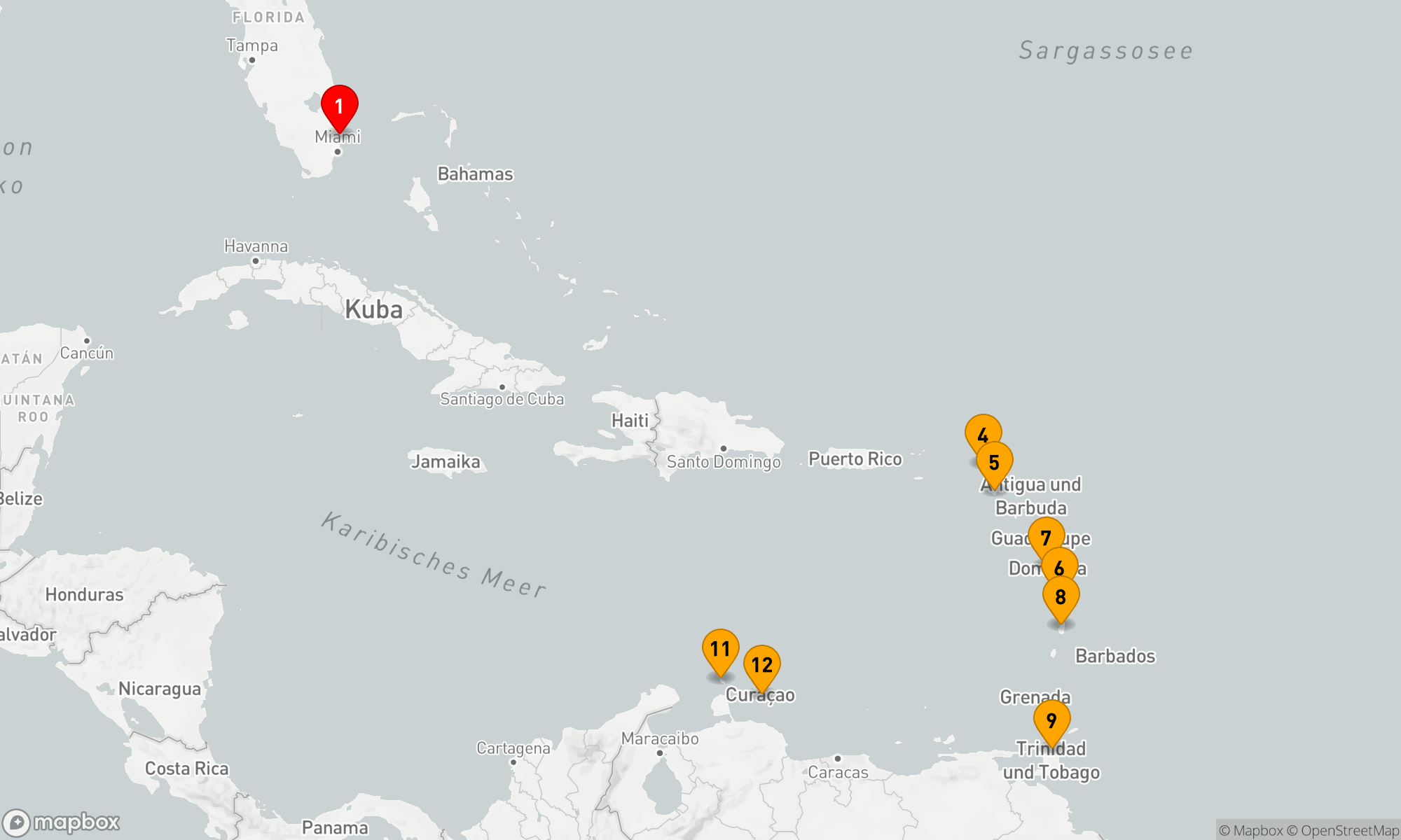 Route 14 Nächte - Umrundung Karibik
