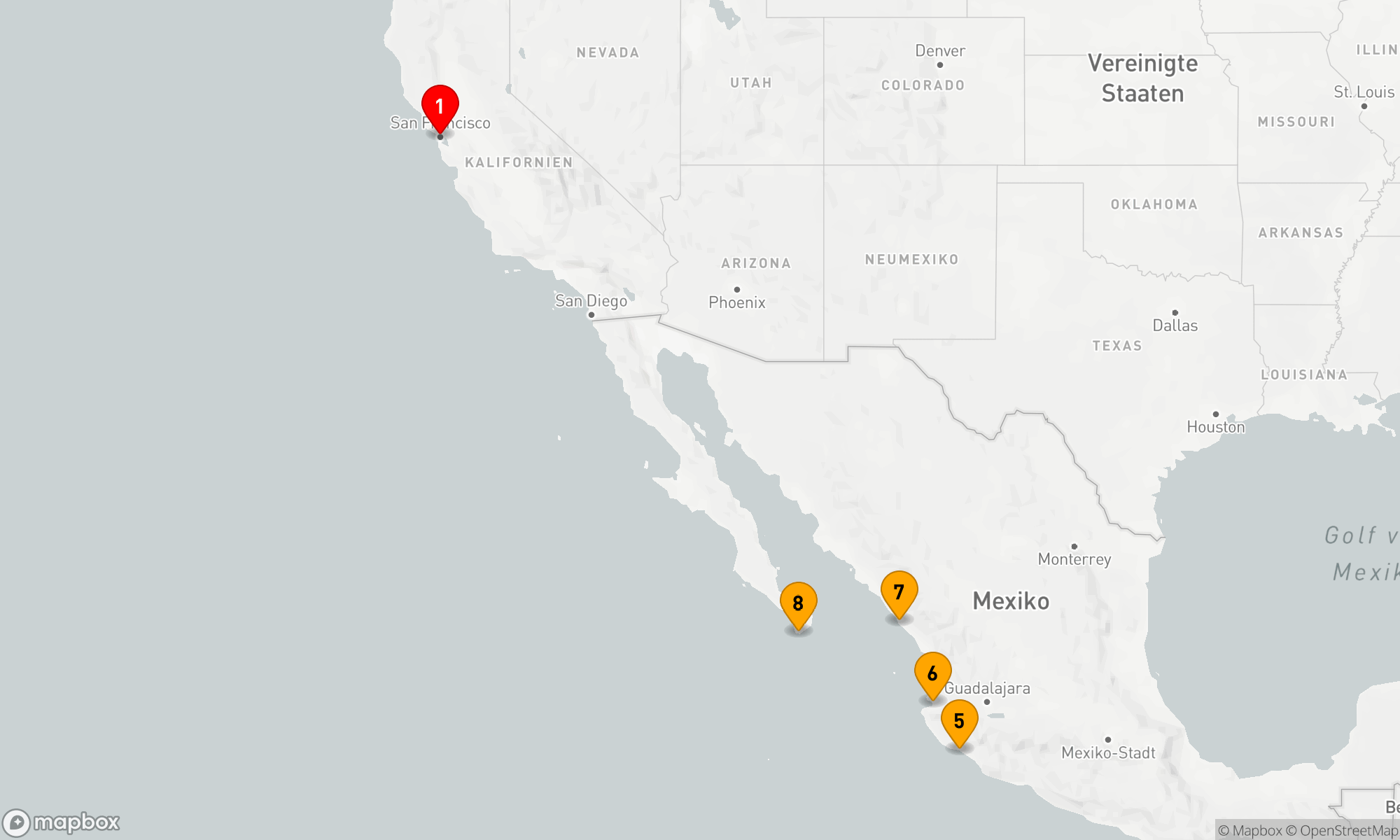 Route 11 Nächte - Urlaub an der mexikanischen Riviera