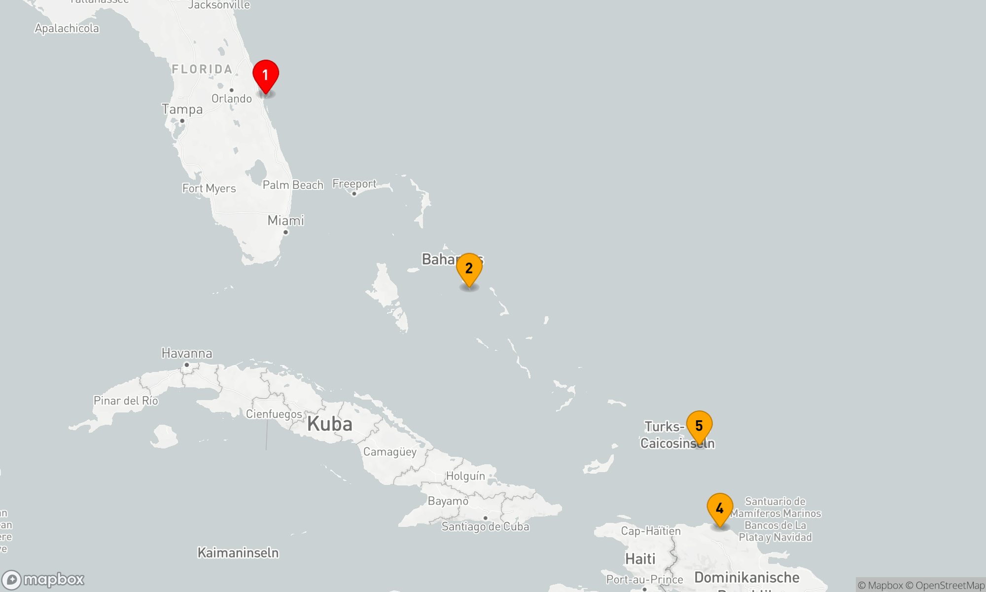 Route 6 Nächte - Östliche Karibik mit Turks & Caicos Urlaub
