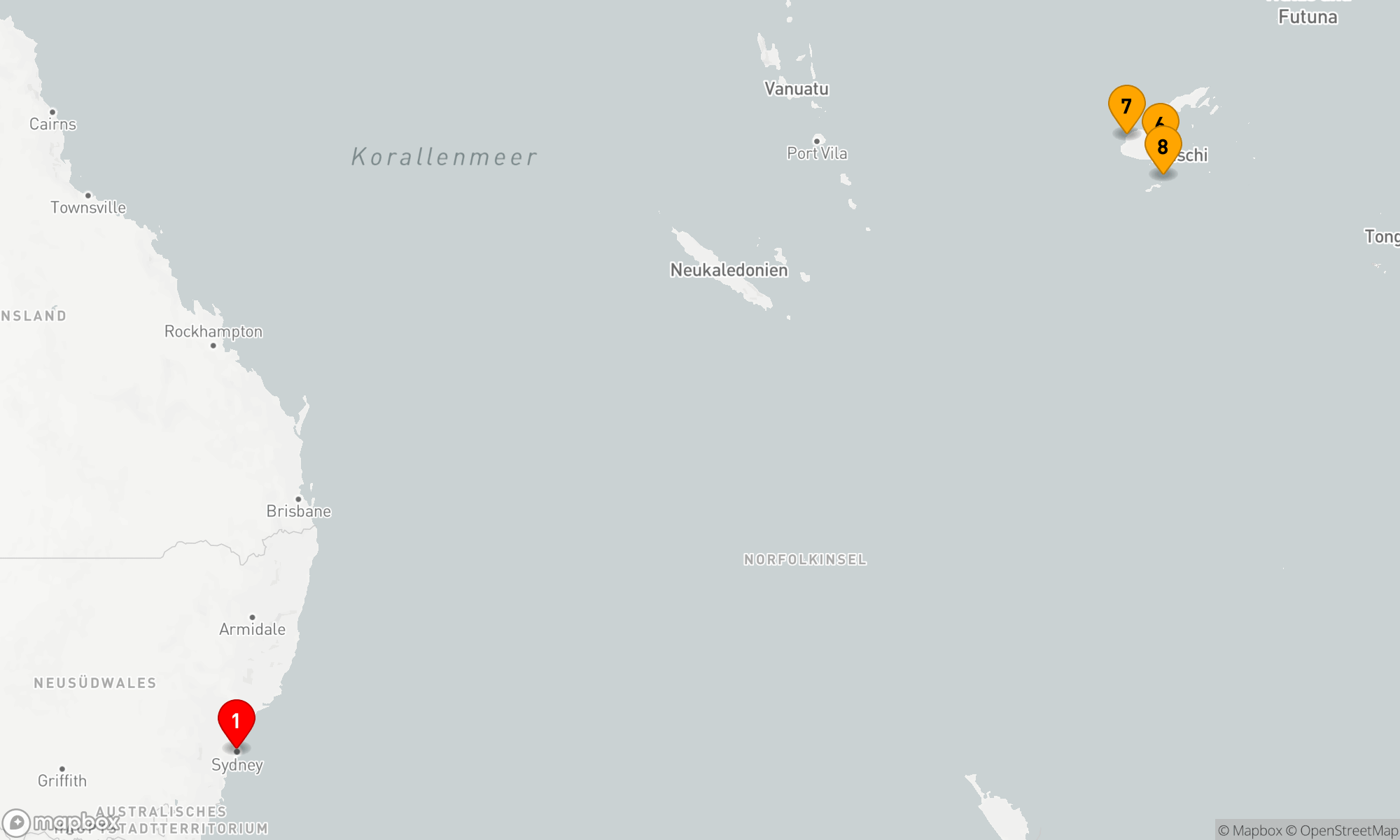 Route 12 Nächte - Fidschi