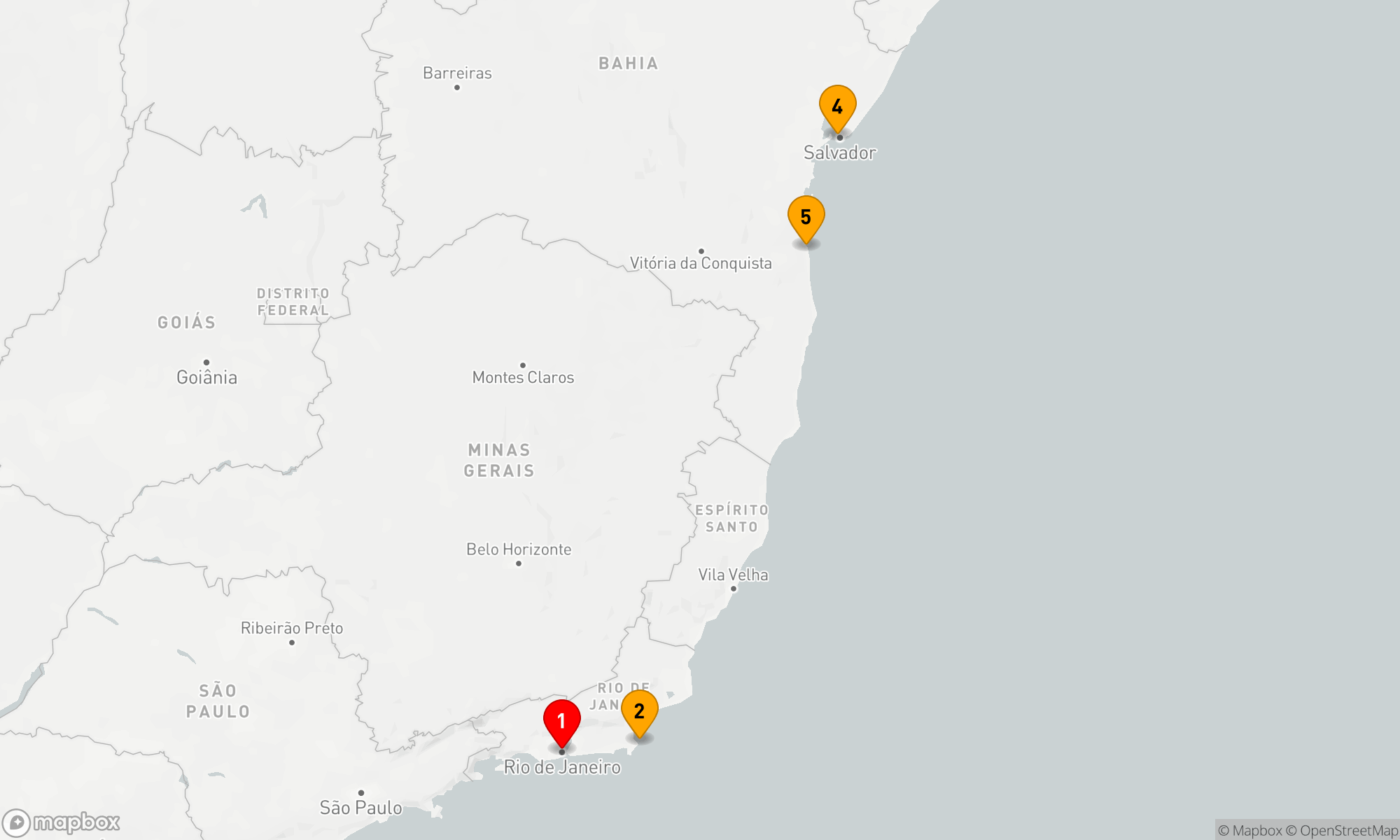 Route 6 Nächte - Brasilianische Küstenschätze-Entdeckungstour