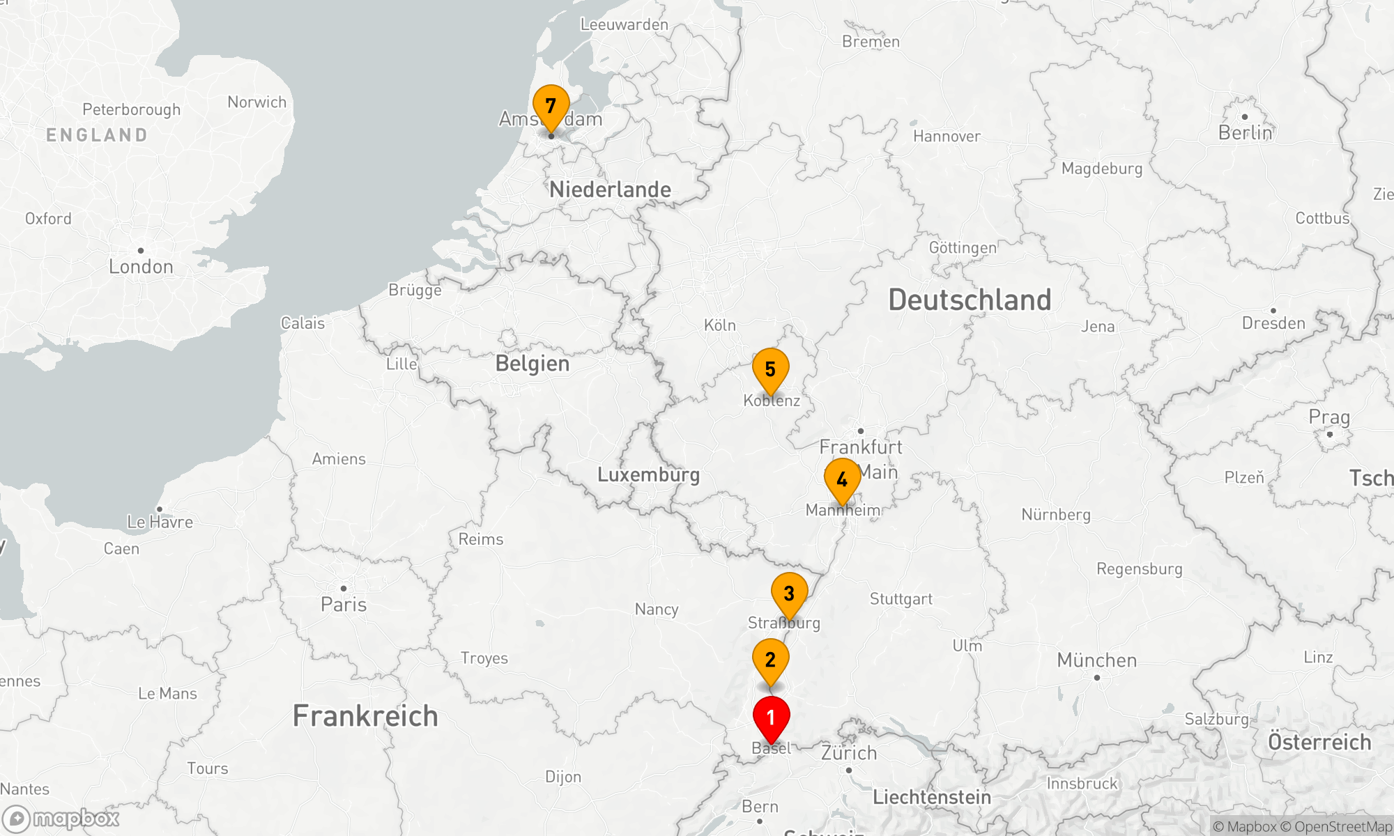 Route 7 Nächte - Tulpen & der Rhein
