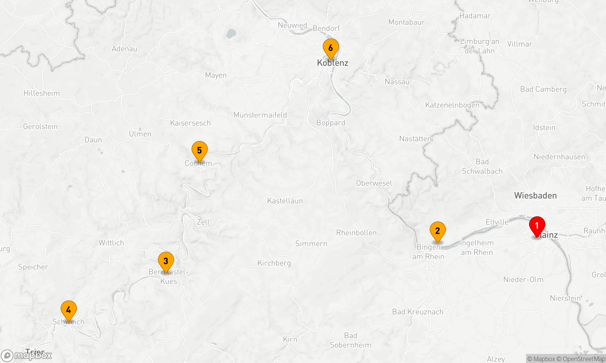 Route 7 Nächte - Sagenumwobener Rhein & Mosel