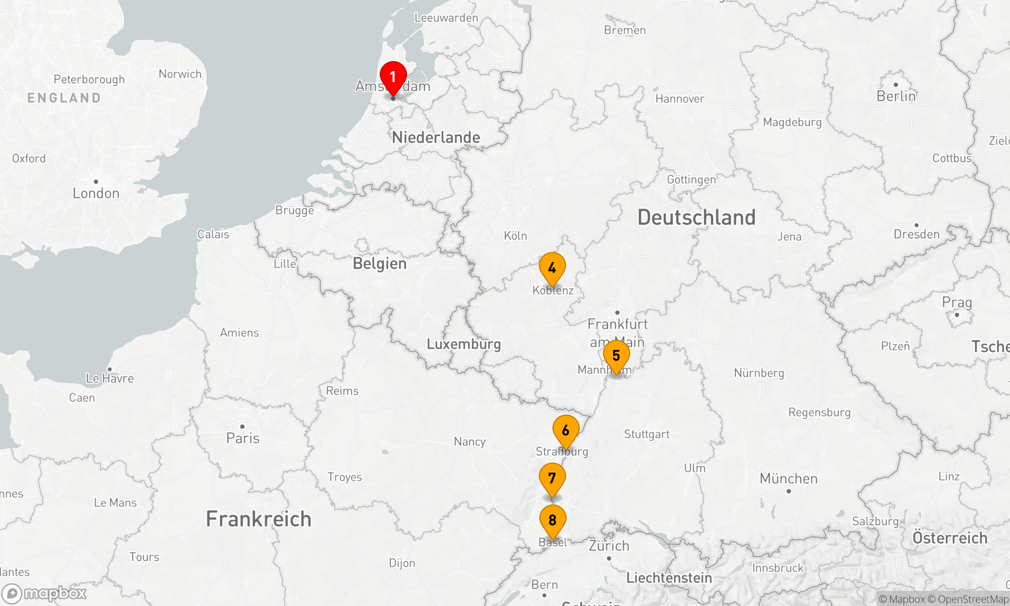 Route 7 Nächte - Weihnachtsmärkte am Rhein