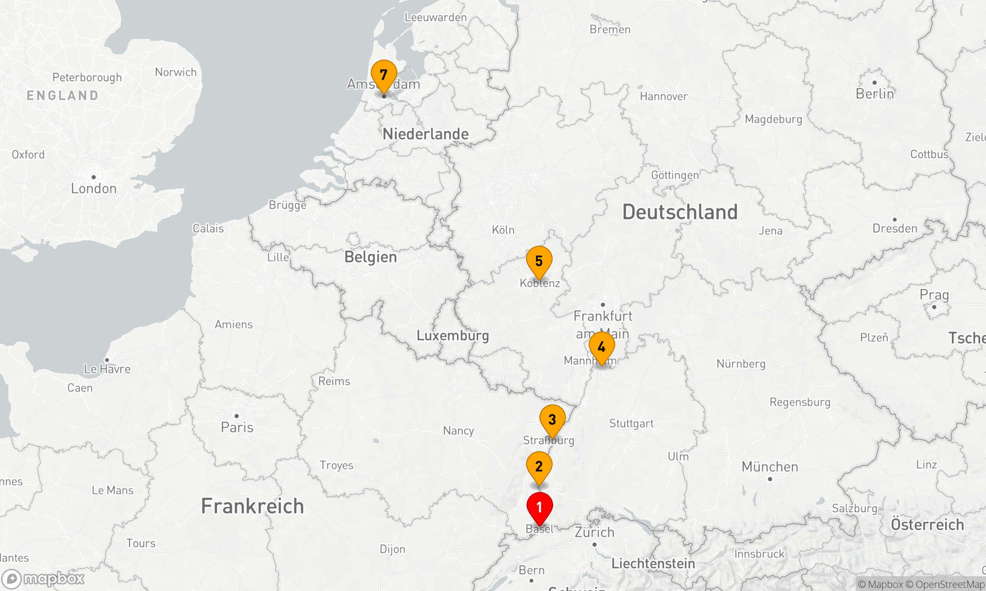Route 7 Nächte - Weihnachtsmärkte am Rhein