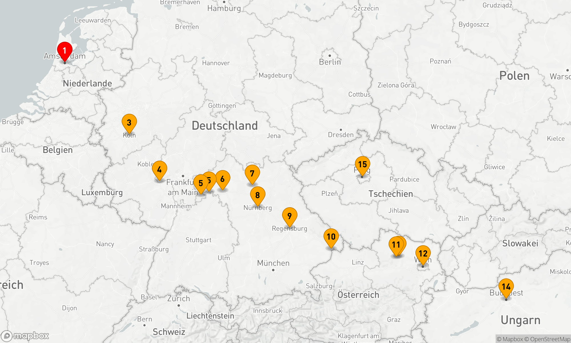 Route 17 Nächte - Weihnachtsmärkte mit Prag