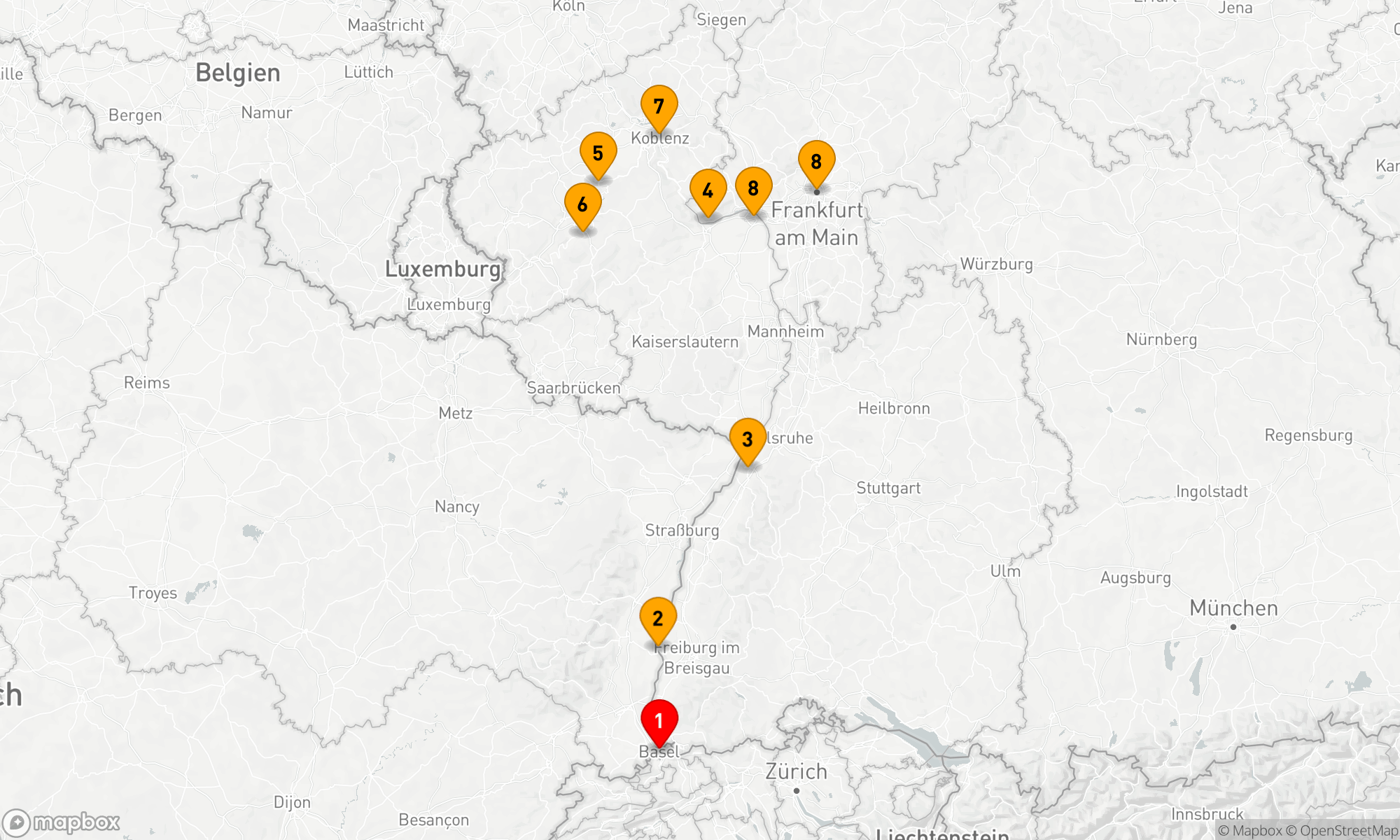 Route 7 Nächte - Schlösser & Weinberge an Rhein und Mosel