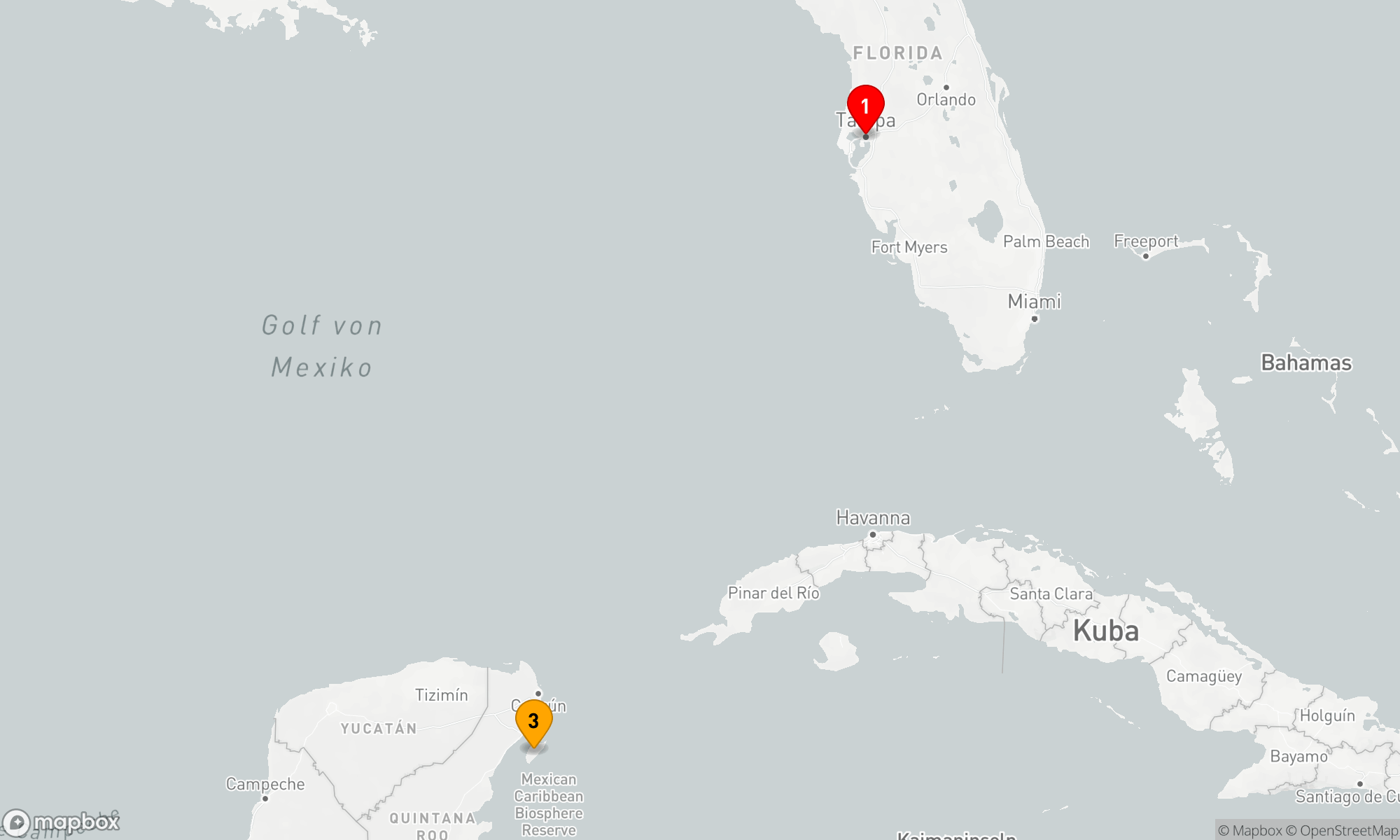 Route 4 Nächte - BAHAMAS - KURZ