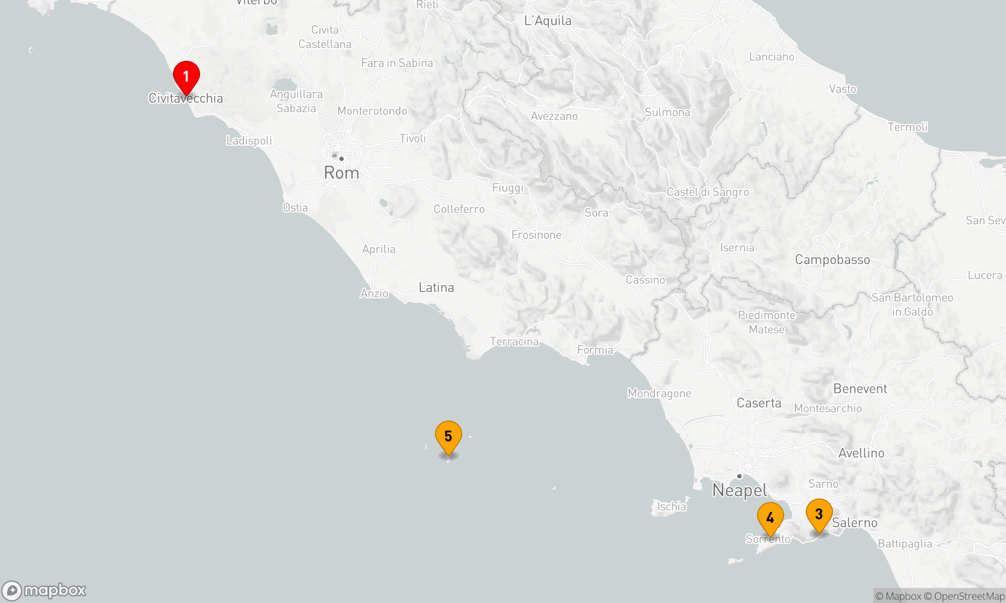 Route 5 Nächte - Rom Nach Rom