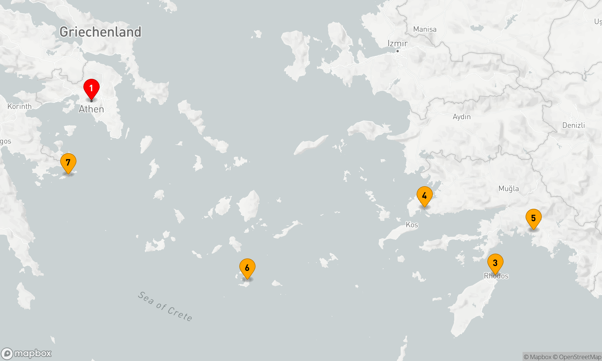 Route 7 Nächte - Südliche Kykladen