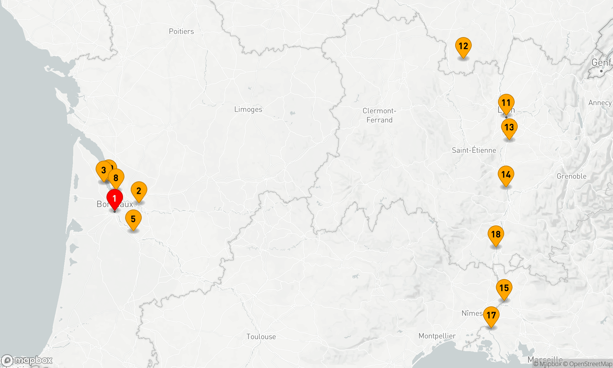 Route 20 Nächte - Ikone Frankreich