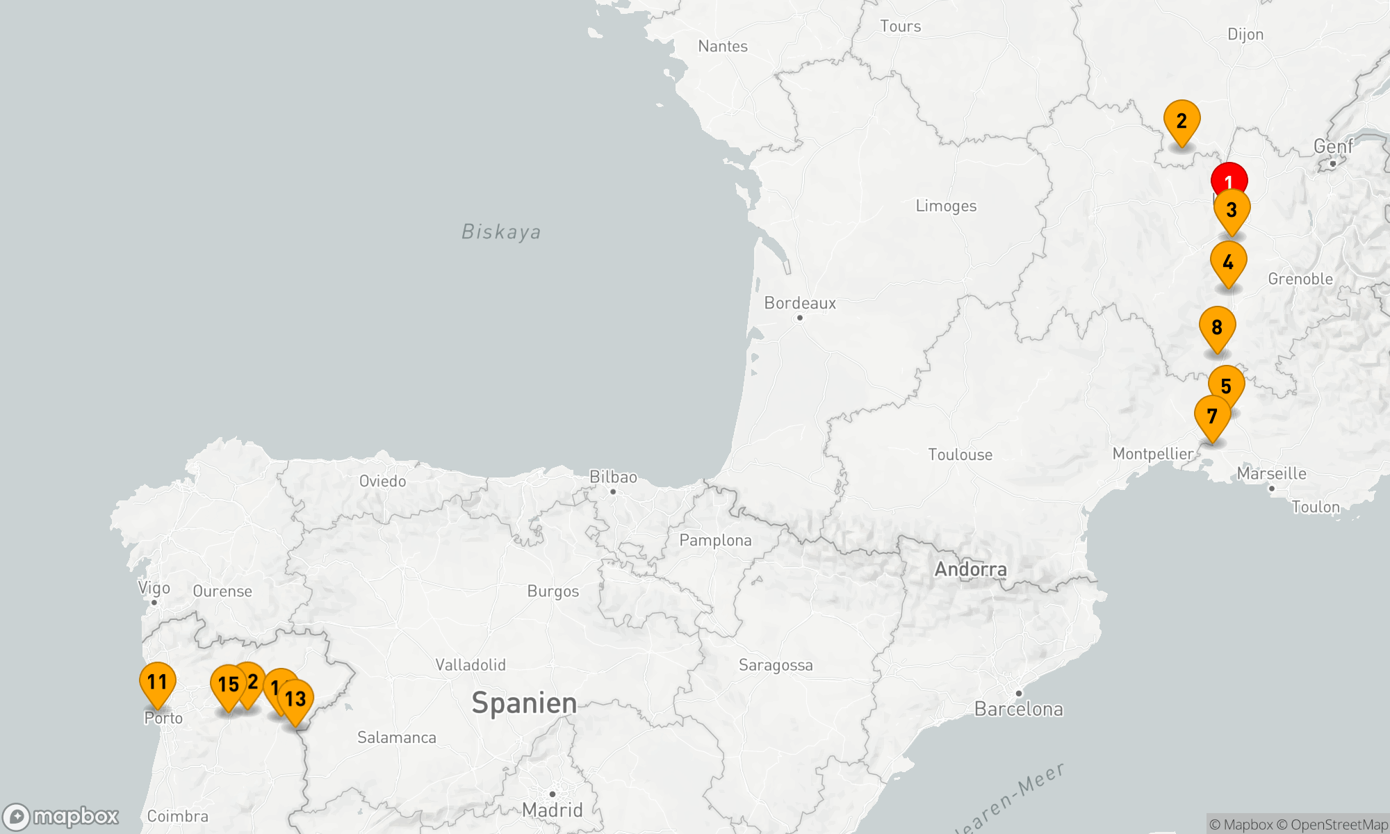Route 17 Nächte - Spektakulärer Süden Frankreichs und reizvoller Douro