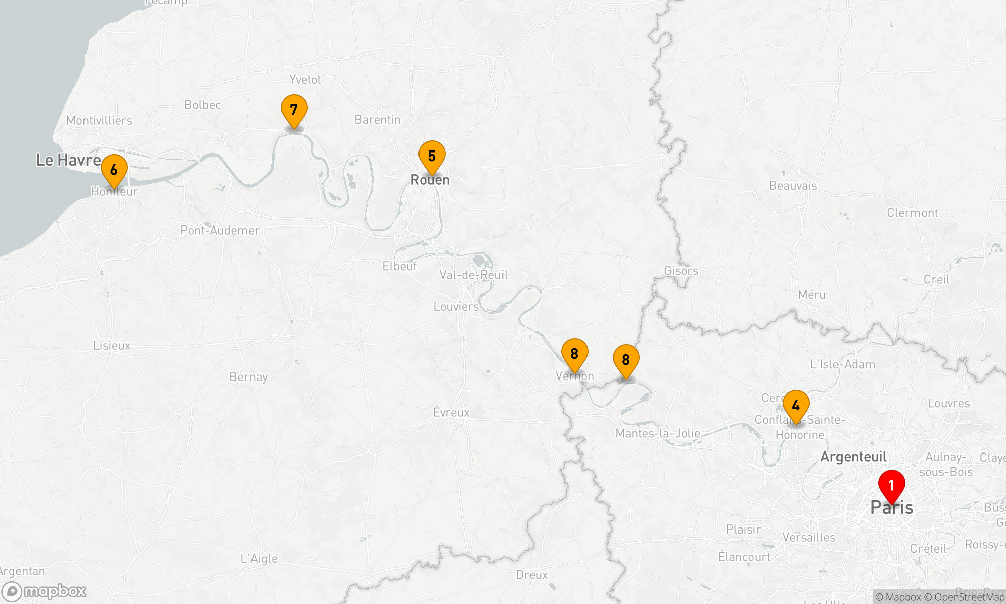 Route 9 Nächte - Höhepunkte in der Normandie und an der Seine mit Höhepunkten in Paris
