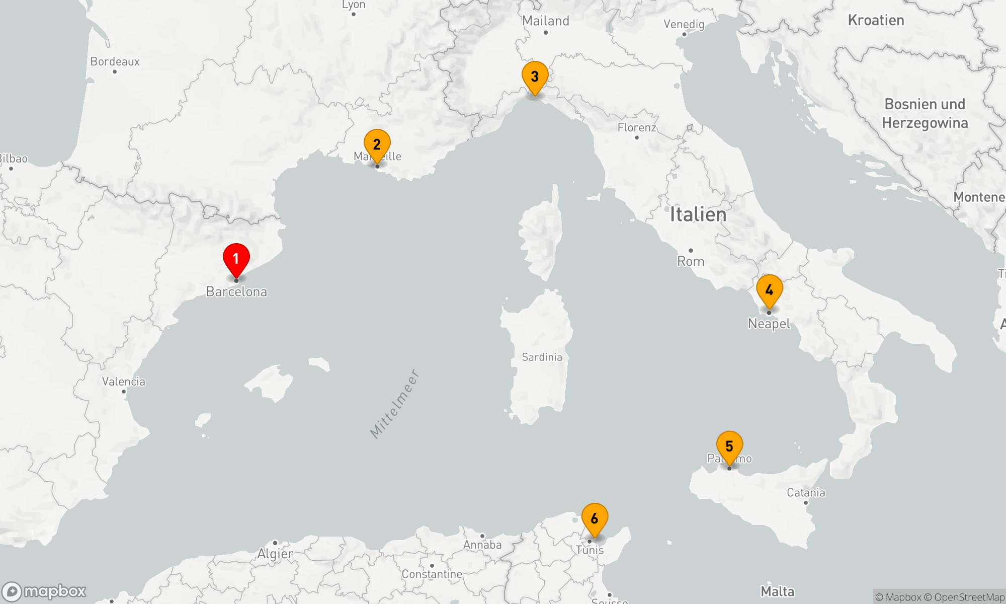 Route 7 Nächte - Mediterrane Entdeckungsreise