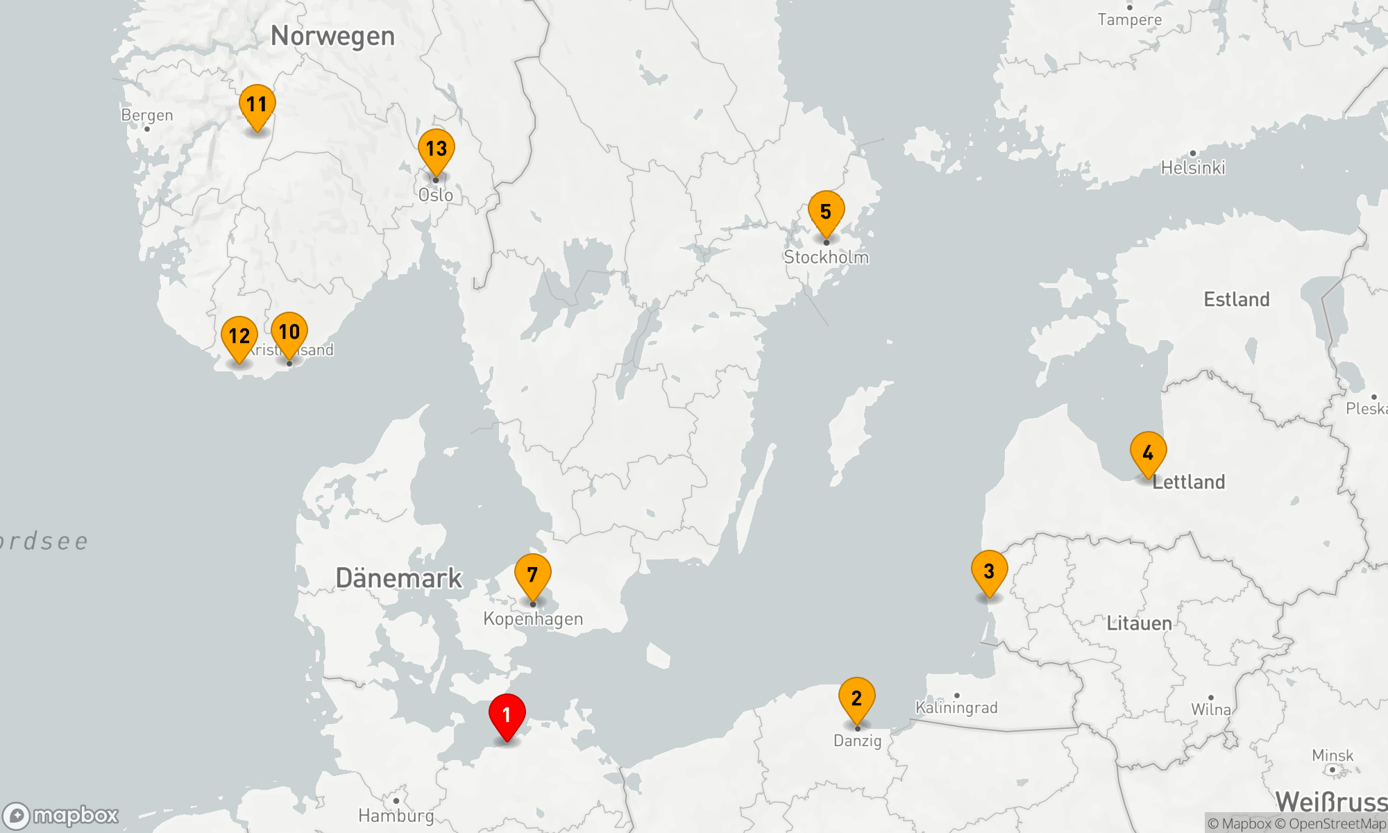 Route 14 Nächte - Nordische Schätze und Ostseeglanz