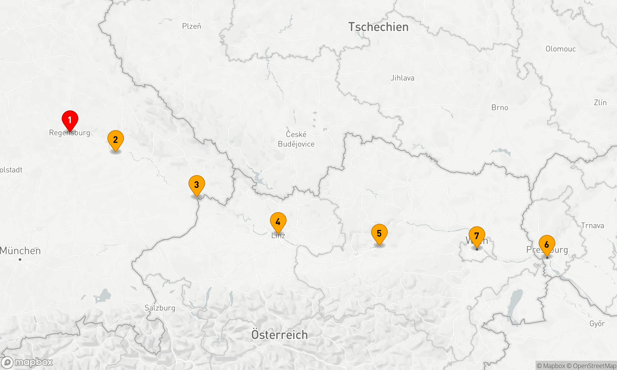 Route 7 Nächte - Glänzendes Niederbayern
