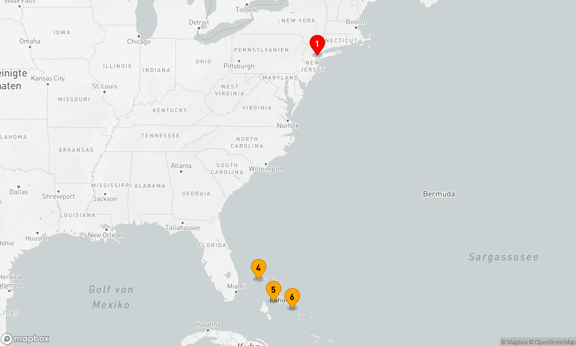 Route 8 Nächte - BAHAMAS
