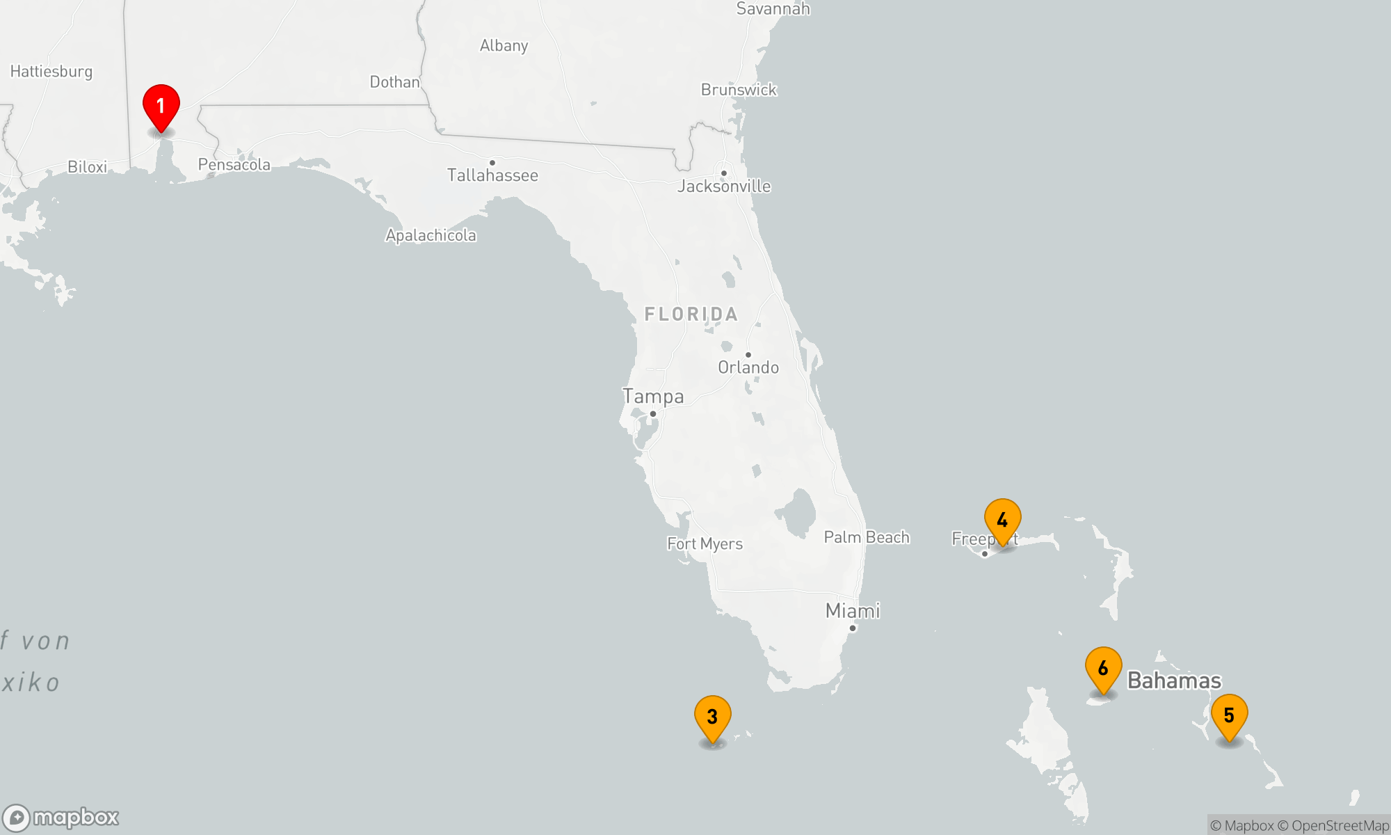 Route 8 Nächte - BAHAMAS