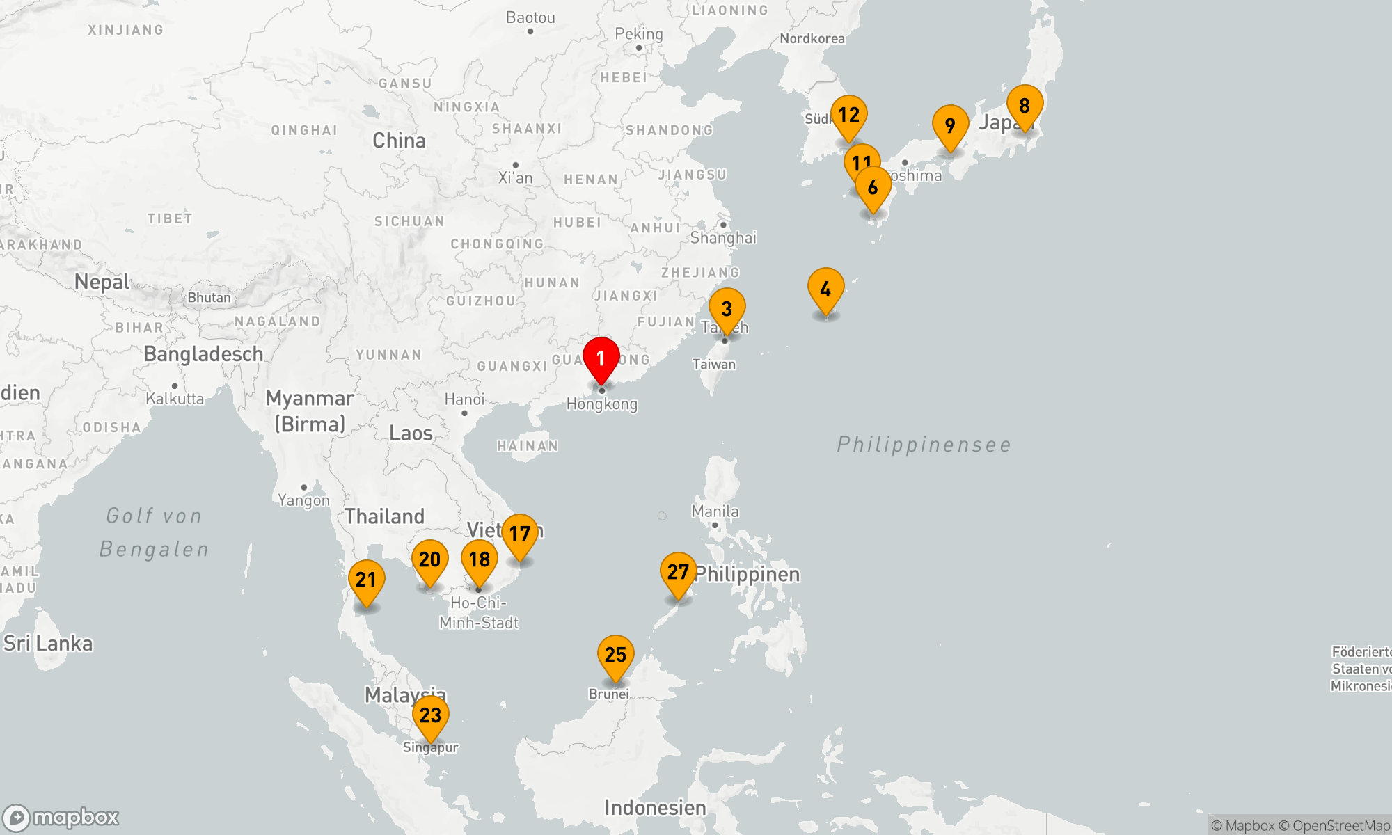 Route 29 Nächte - Asiatische Entdeckungsreise
