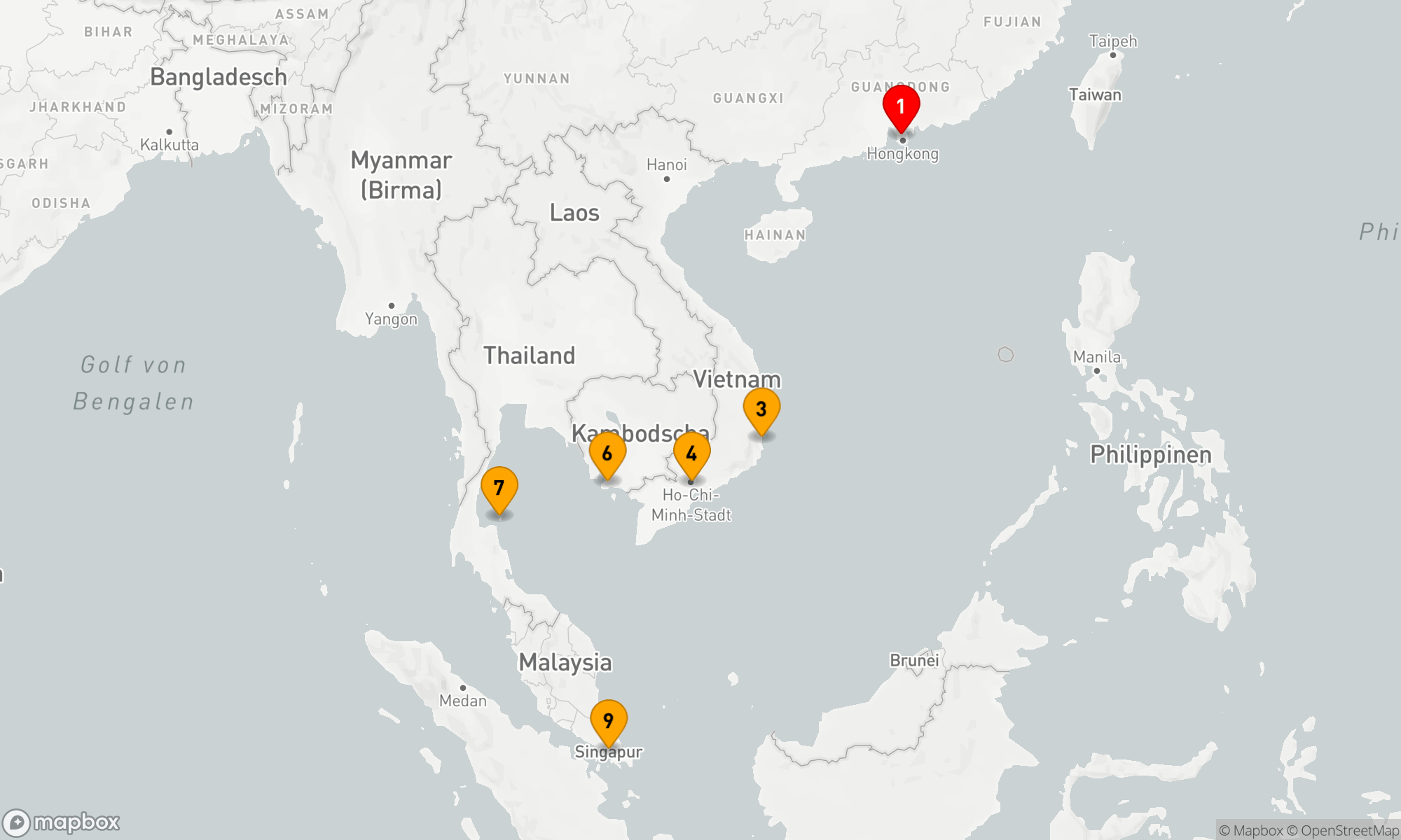 Route 8 Nächte - Faszination Südostasien: Kultur und Küstenzauber
