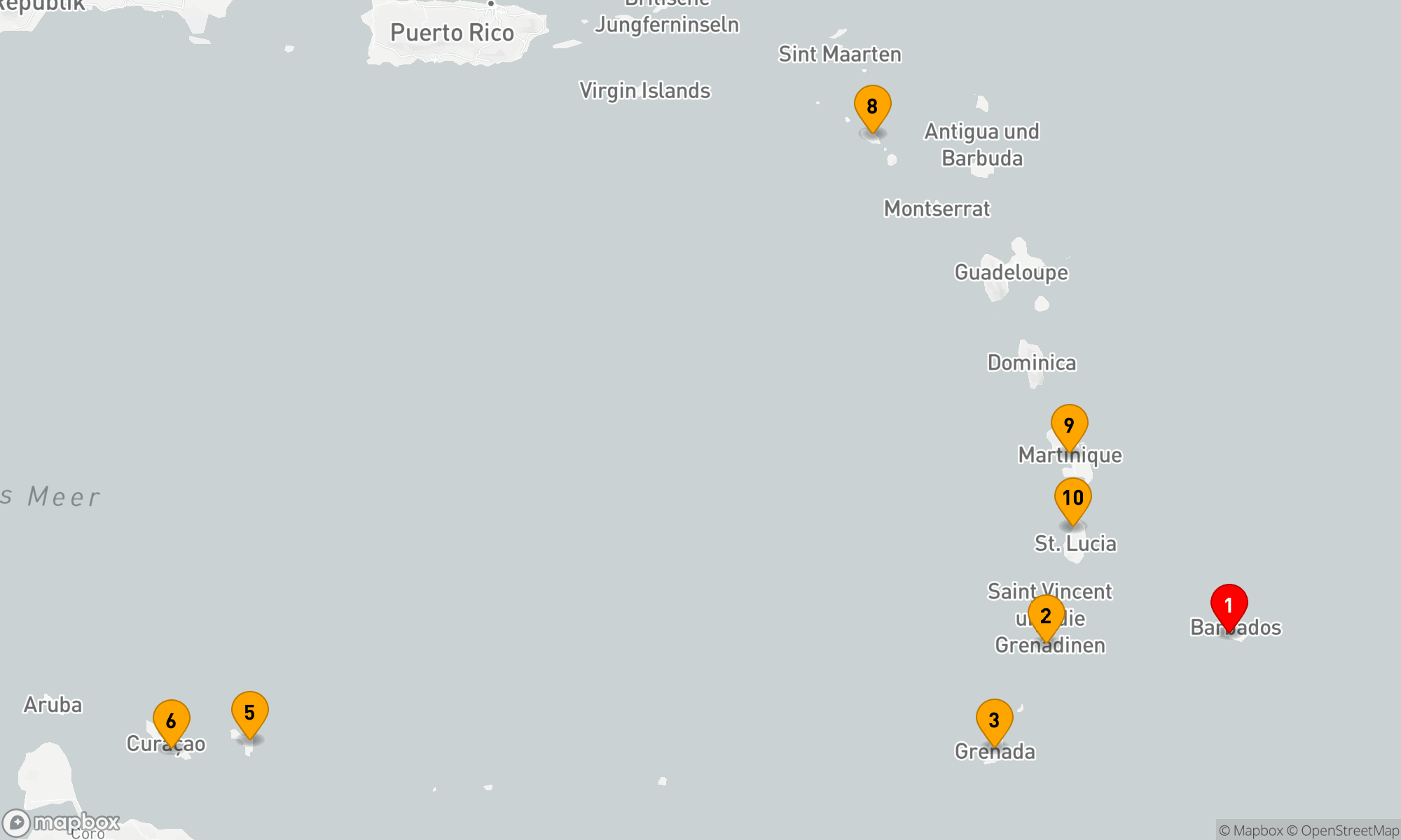 Route 10 Nächte - Karibische Eleganz: Inselperlen und Kolonialschätze