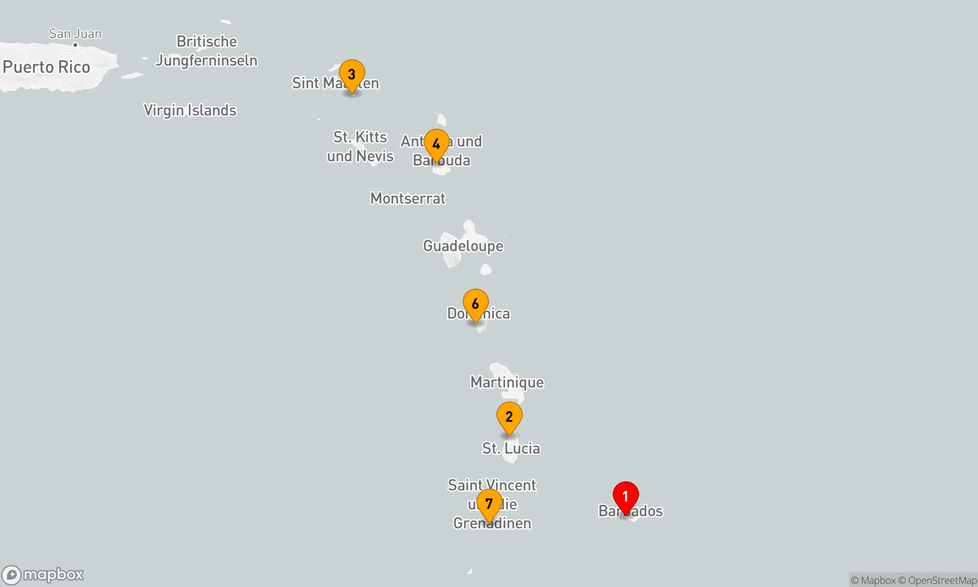 Route 7 Nächte - Karibisches Inselmosaik Abenteuer