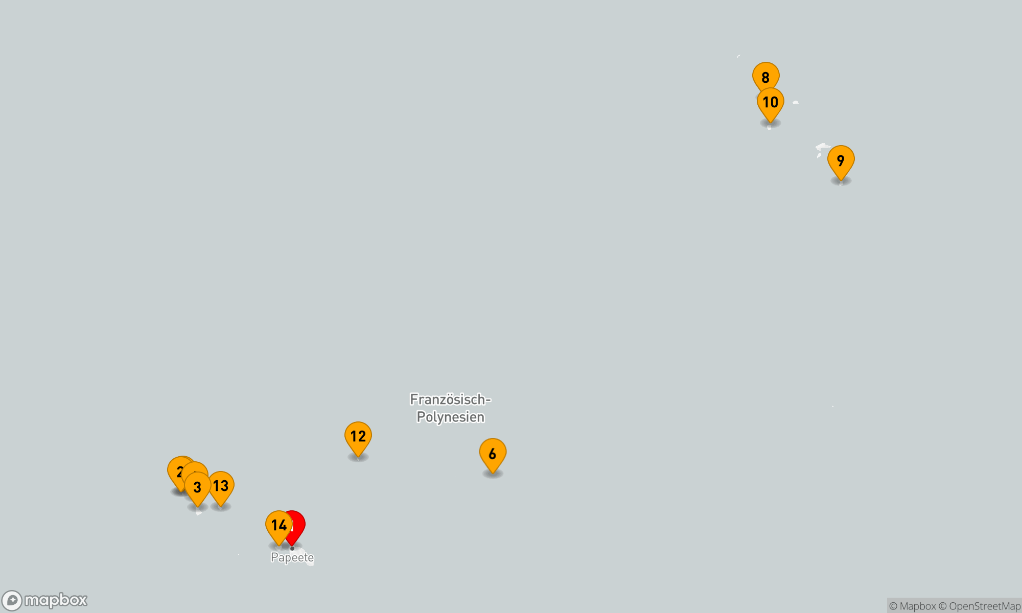 Route 14 Nächte - Polynesische Inselträume und Kulturen