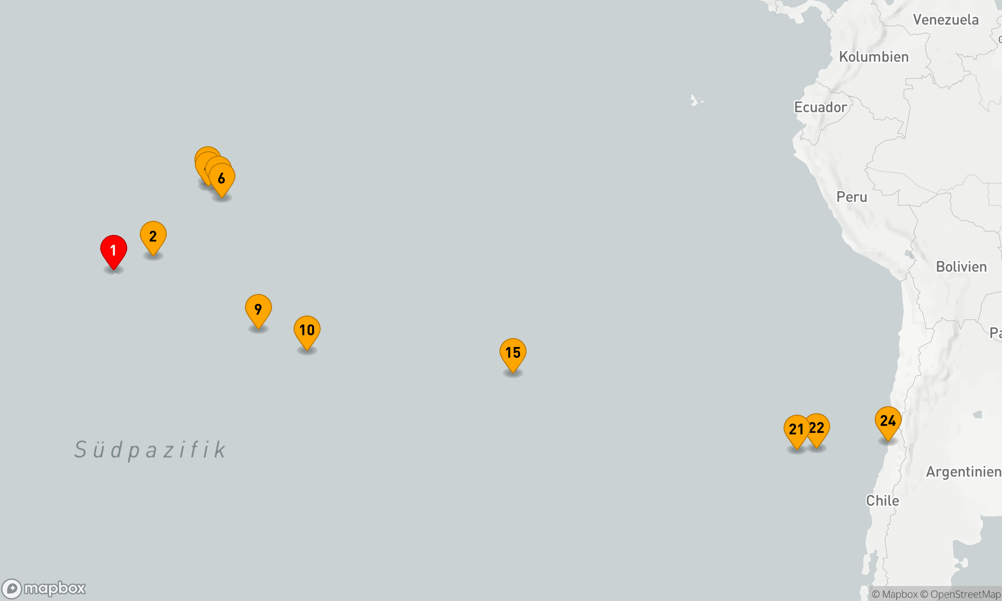 Route 23 Nächte - Von den Polynesischen Paradiesen zu den Geheimnissen der Robinson-Inseln
