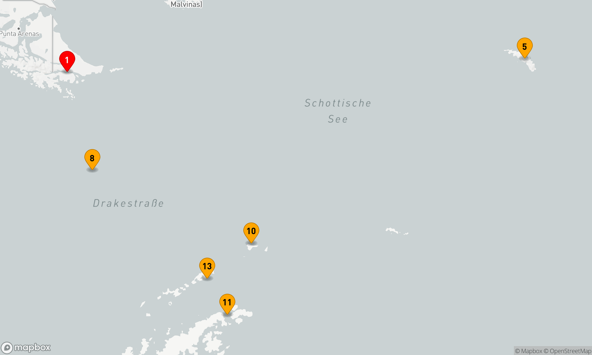 Route 15 Nächte - Abenteuerreise in die Eiswelten der Antarktis